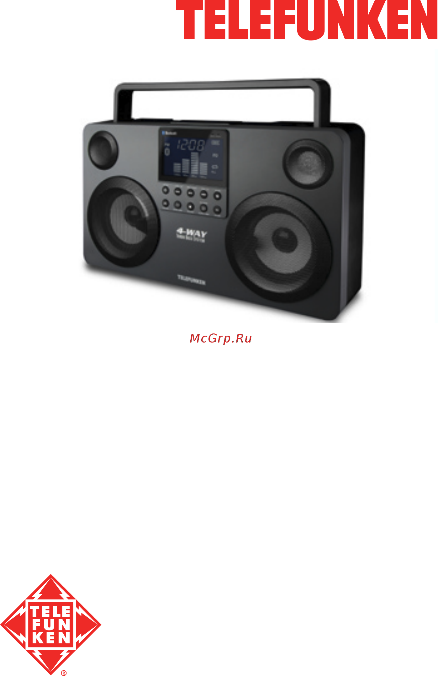 Telefunken TF-SRP3470B КРАСНЫЙ, ЧЕРНЫЙ Инструкция по эксплуатации онлайн