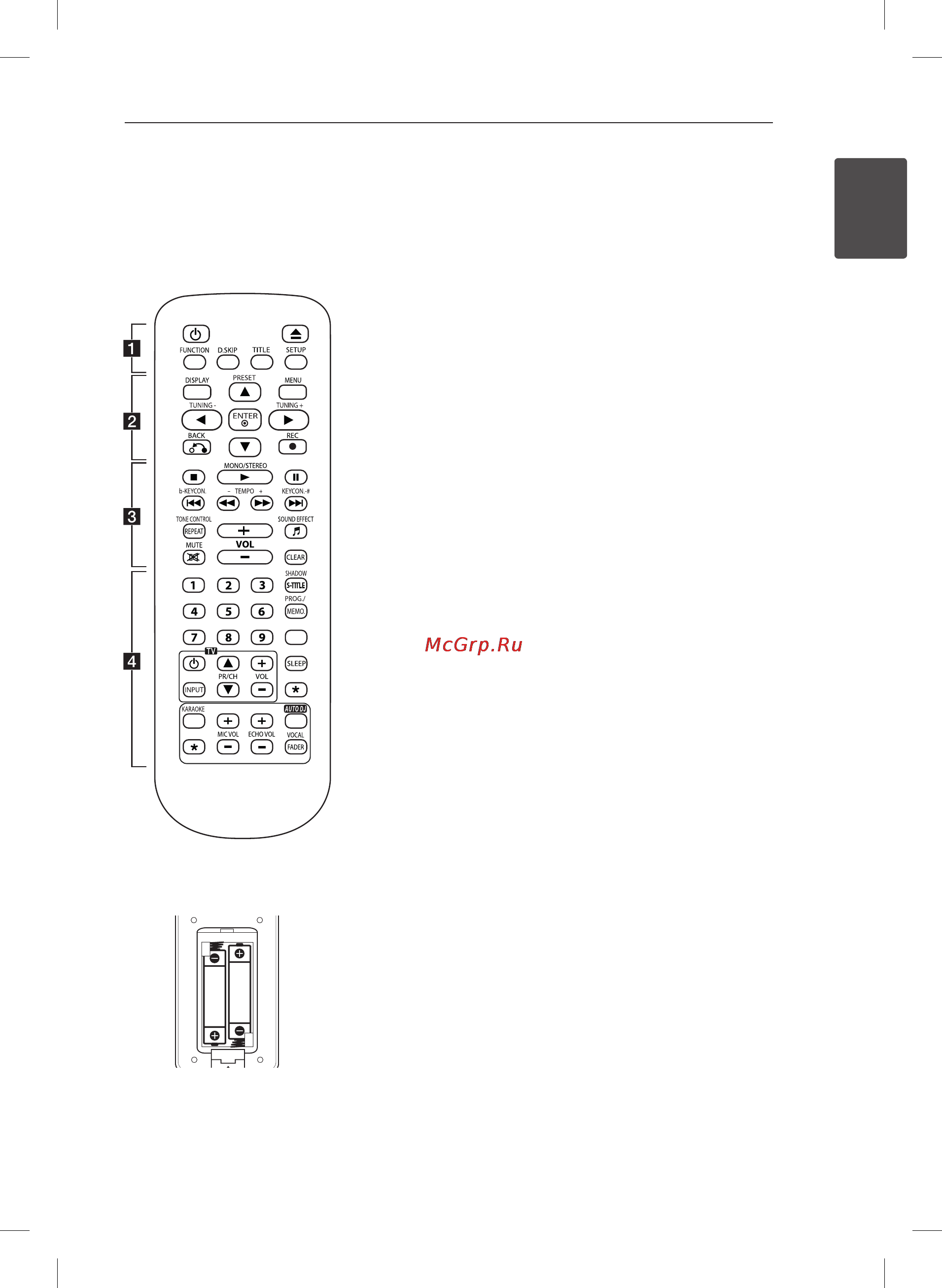 LG DM5420K [11/44] Пульт станционного управления