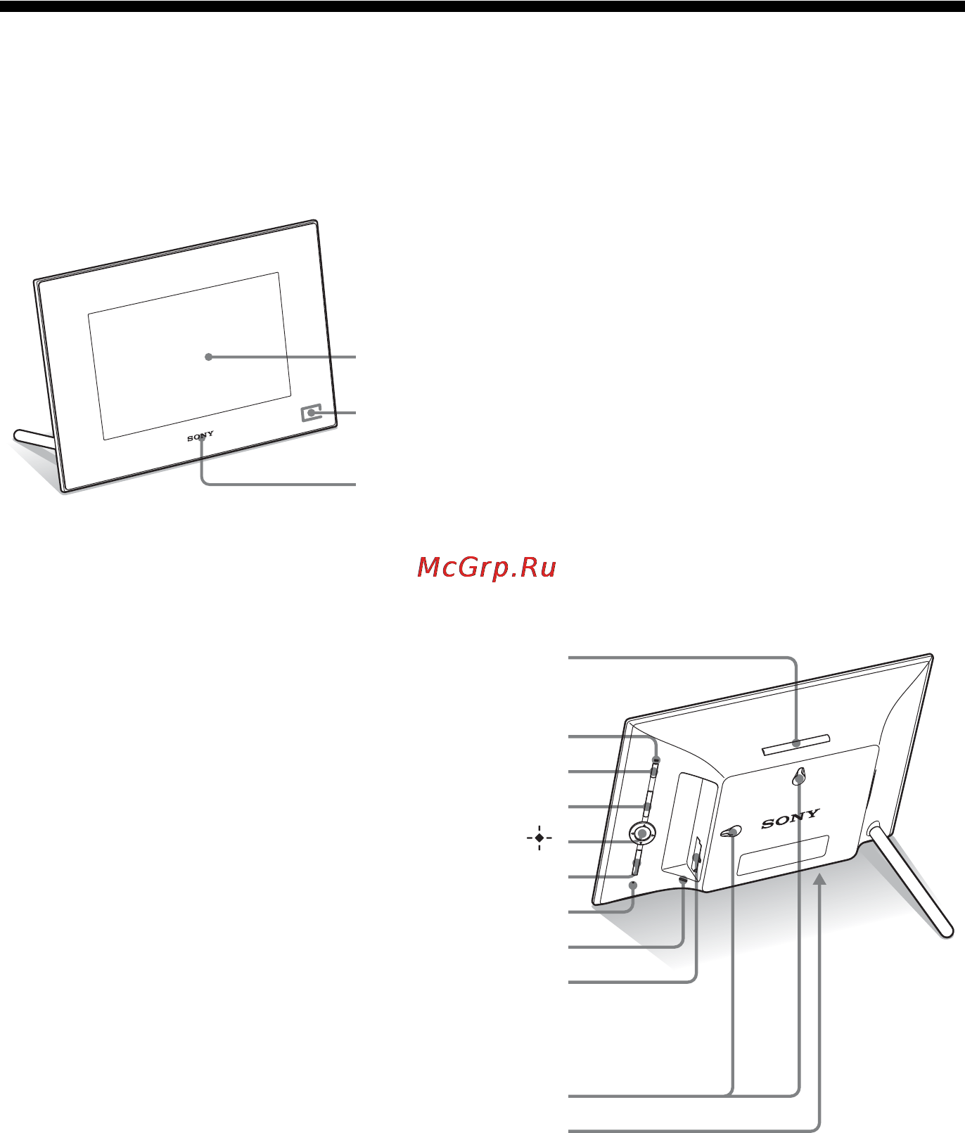 Sony DPF-X85 [8/36] Задняя панель
