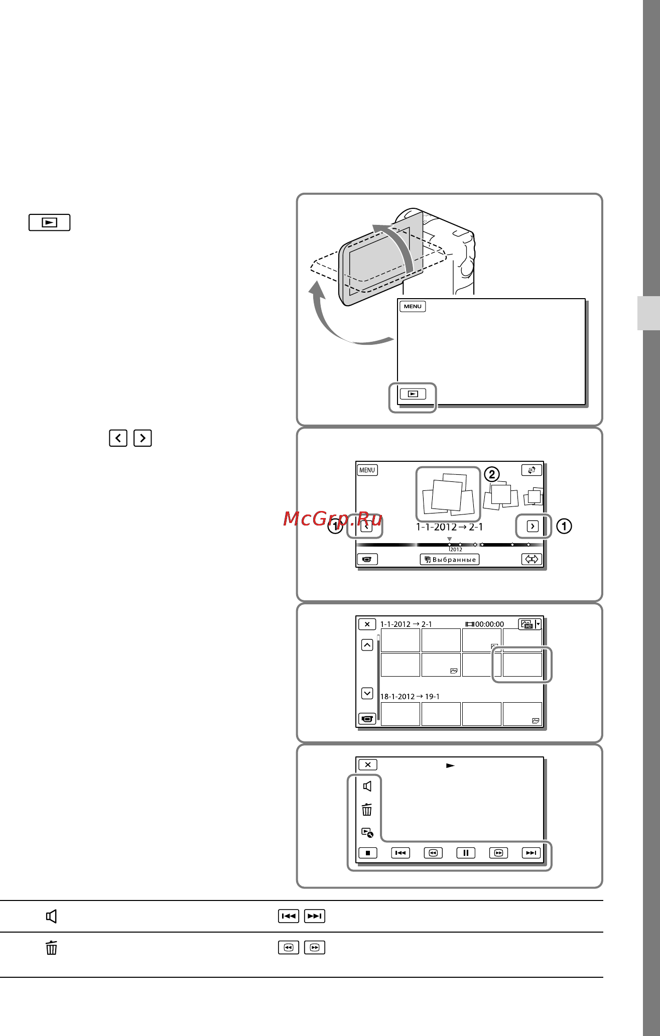 Sony HDR-GW55VE [29/130] Воспроизведение