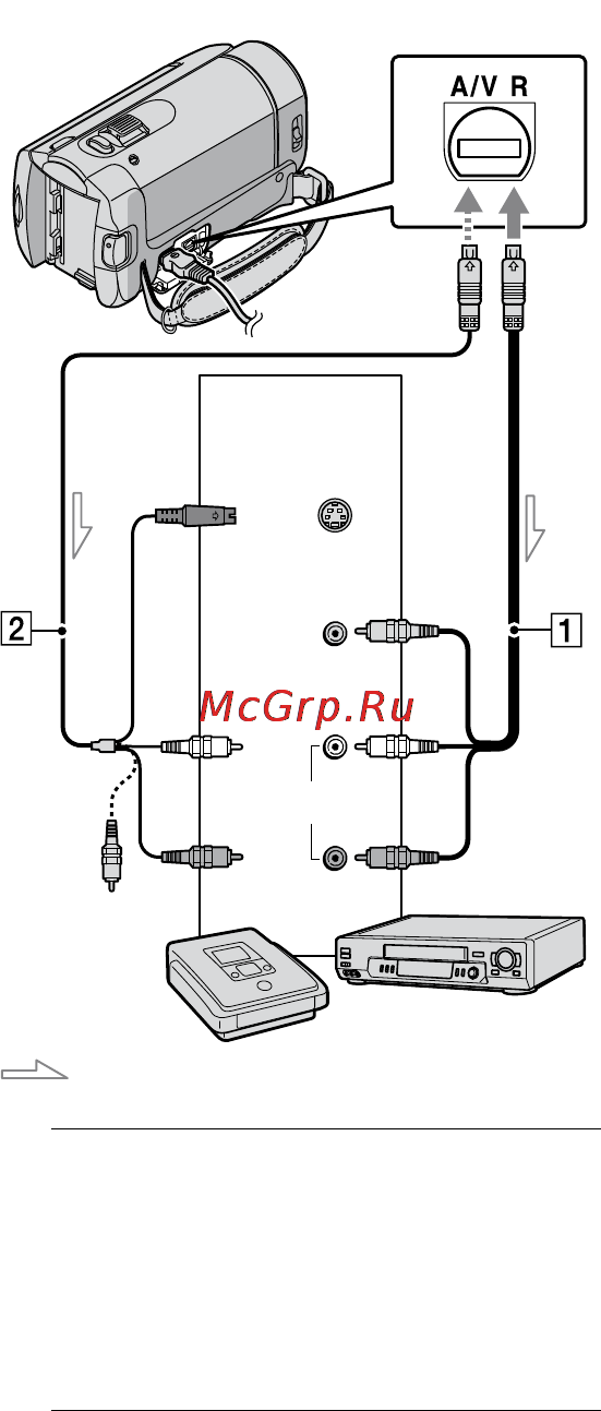 Sony DCR-SX60E [34/114] Создание диска с помощью рекордера и др