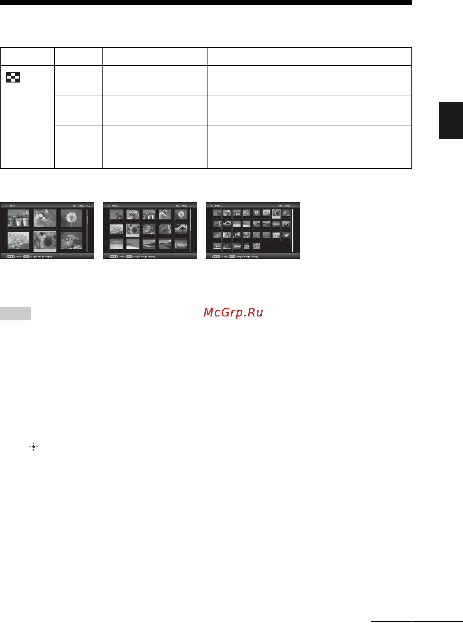 Sony DPF-D72N [27/64] Index image display
