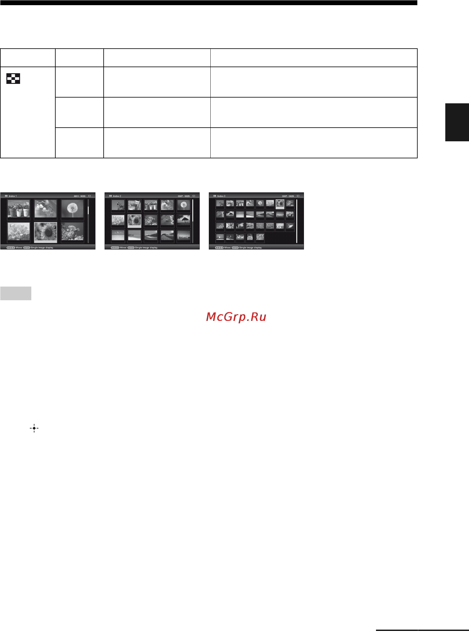 Sony DPF-D92 [27/68] Index image display