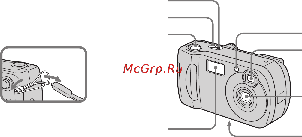 Sony CYBER-SHOT DSC-P31 [10/212] Описание деталей фотоаппарата продолжение dsc p31
