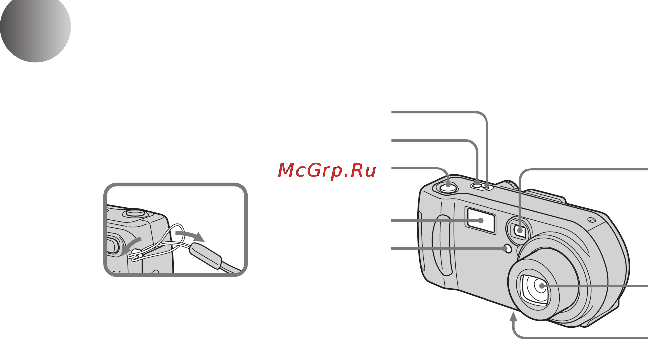 Sony CYBER-SHOT DSC-P31 [6/212] Описание деталей фотоаппарата dsc p71