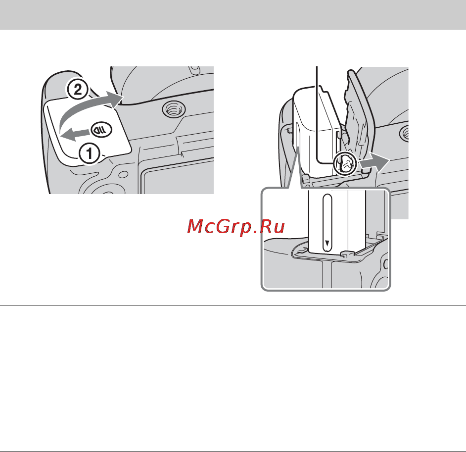 Sony CYBER-SHOT DSC-HX200V [14/112] Inserting the battery pack
