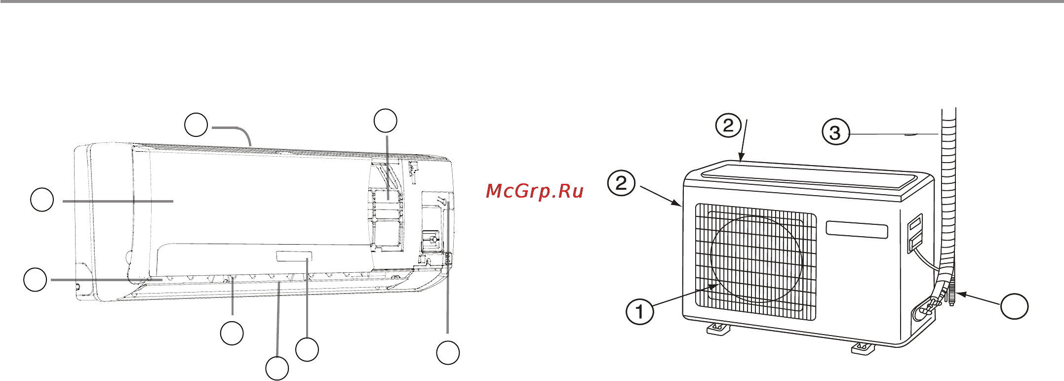 Haier HSU-12HMC203/R2 [10/41] Основные части кондиционера