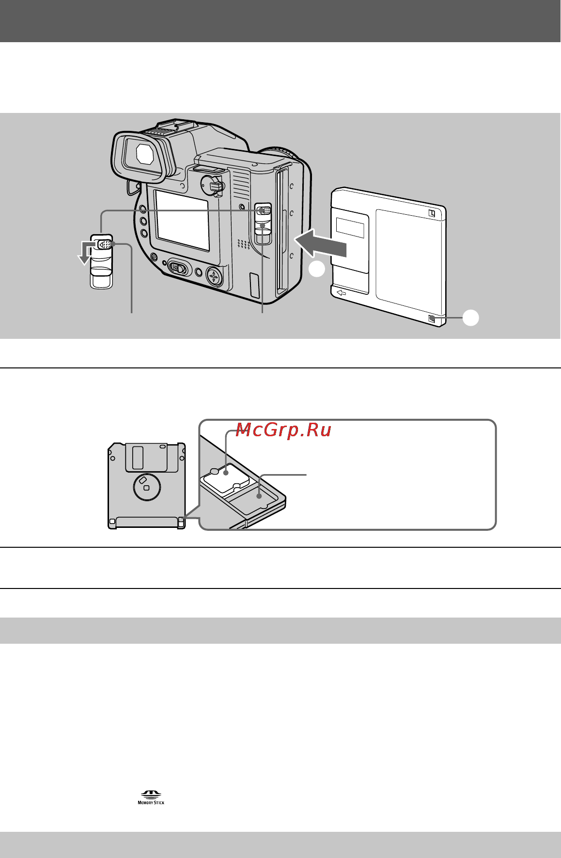 Sony MVC-FD95 [14/68] Inserting a floppy disk