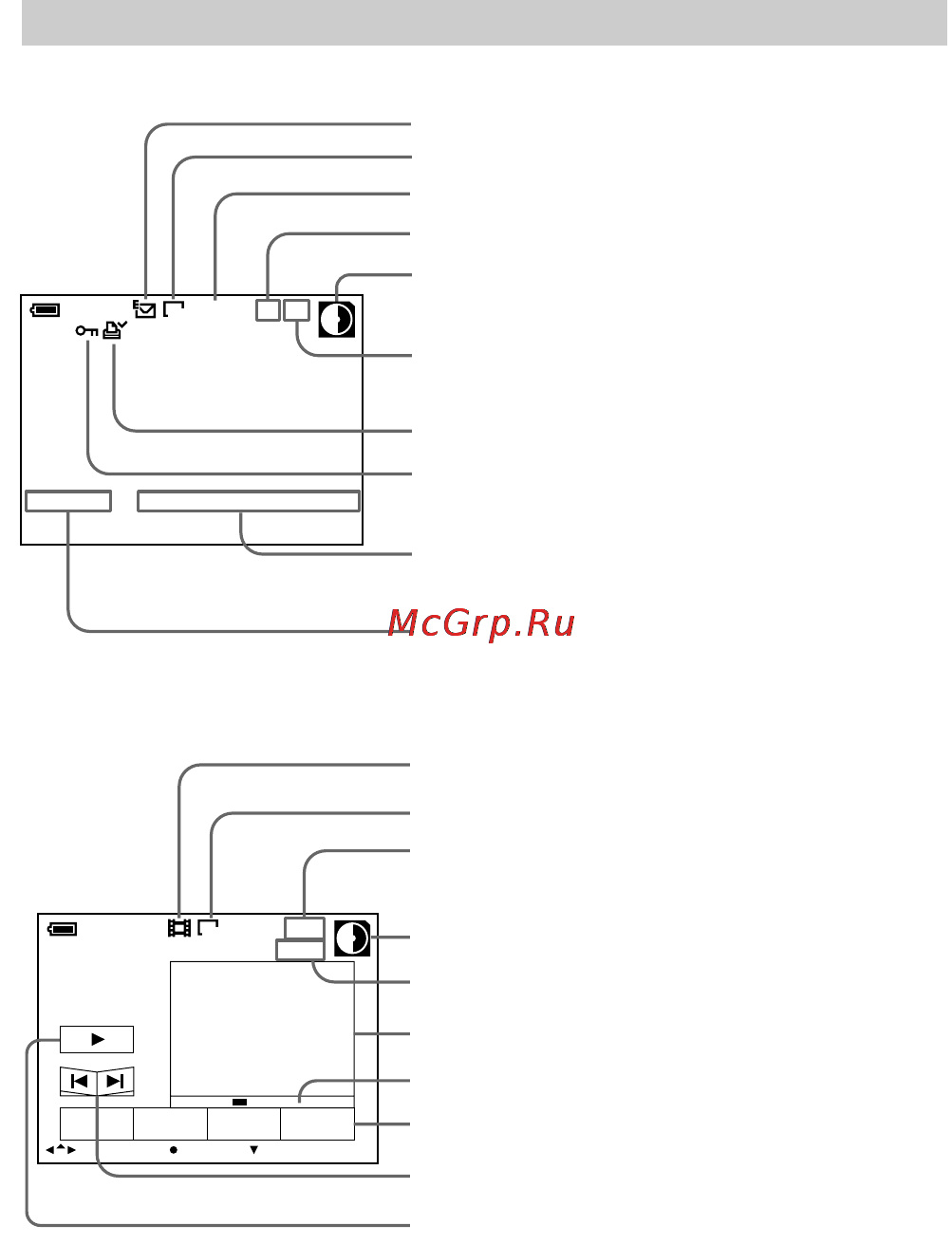 Sony MVC-FD88 [22/132] The indicators during playback