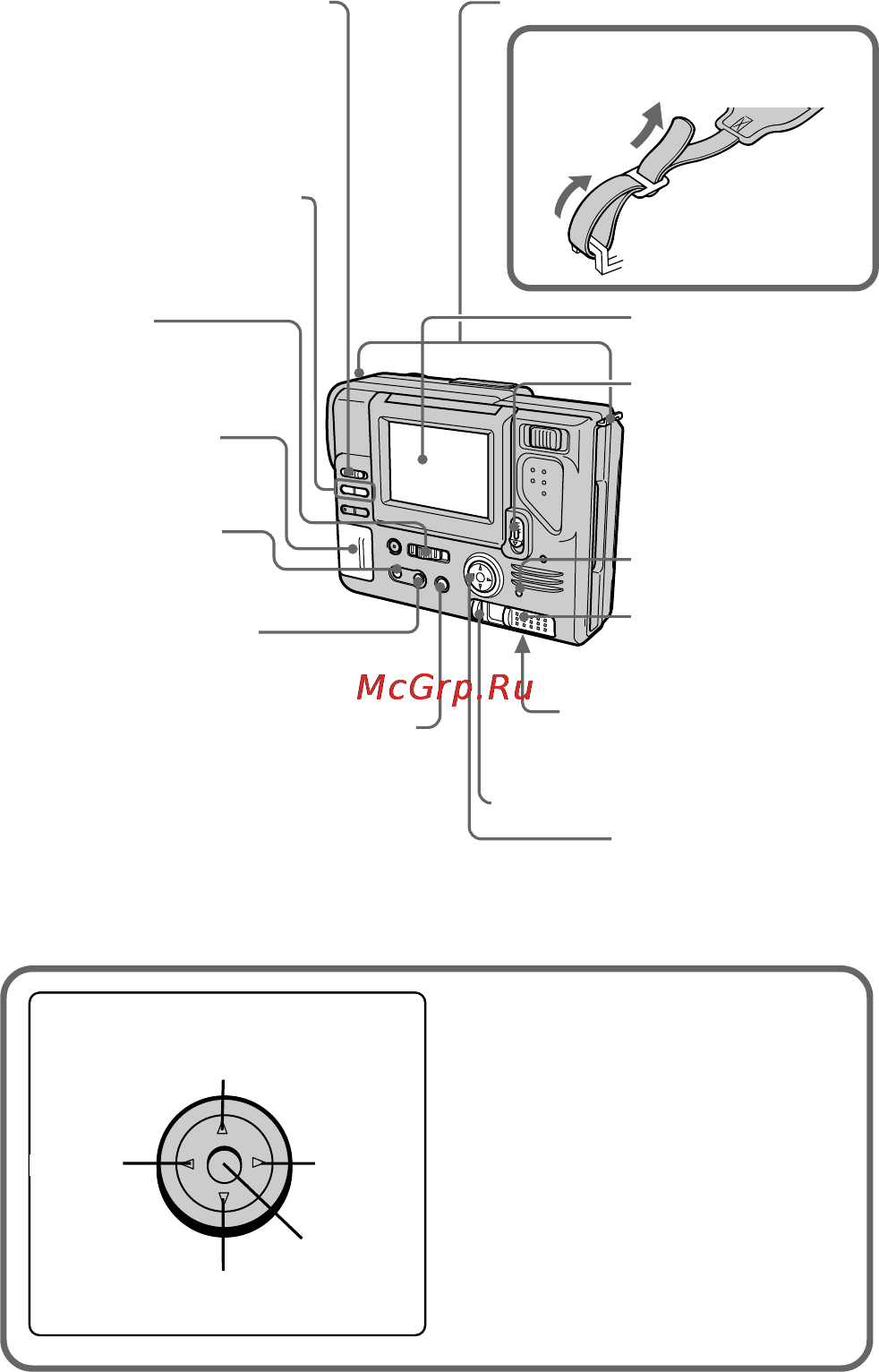 Sony MVC-FD81 [51/88] Función del mando de control