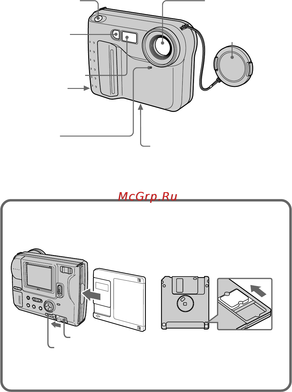 Sony MVC-FD73 [46/80] Para insertar el disquete