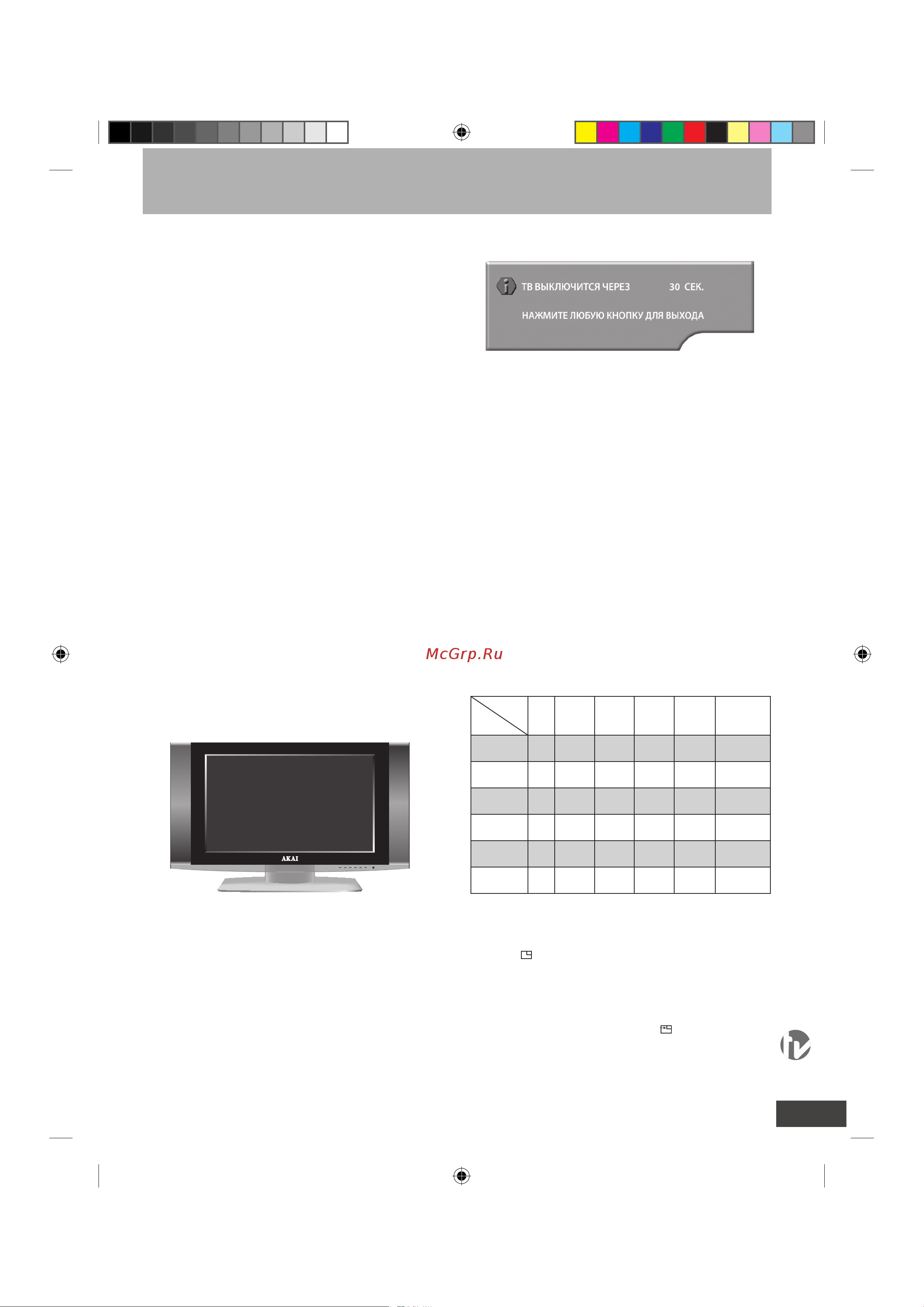 Akai LTA 32C902 [17/24] Другие функции управления