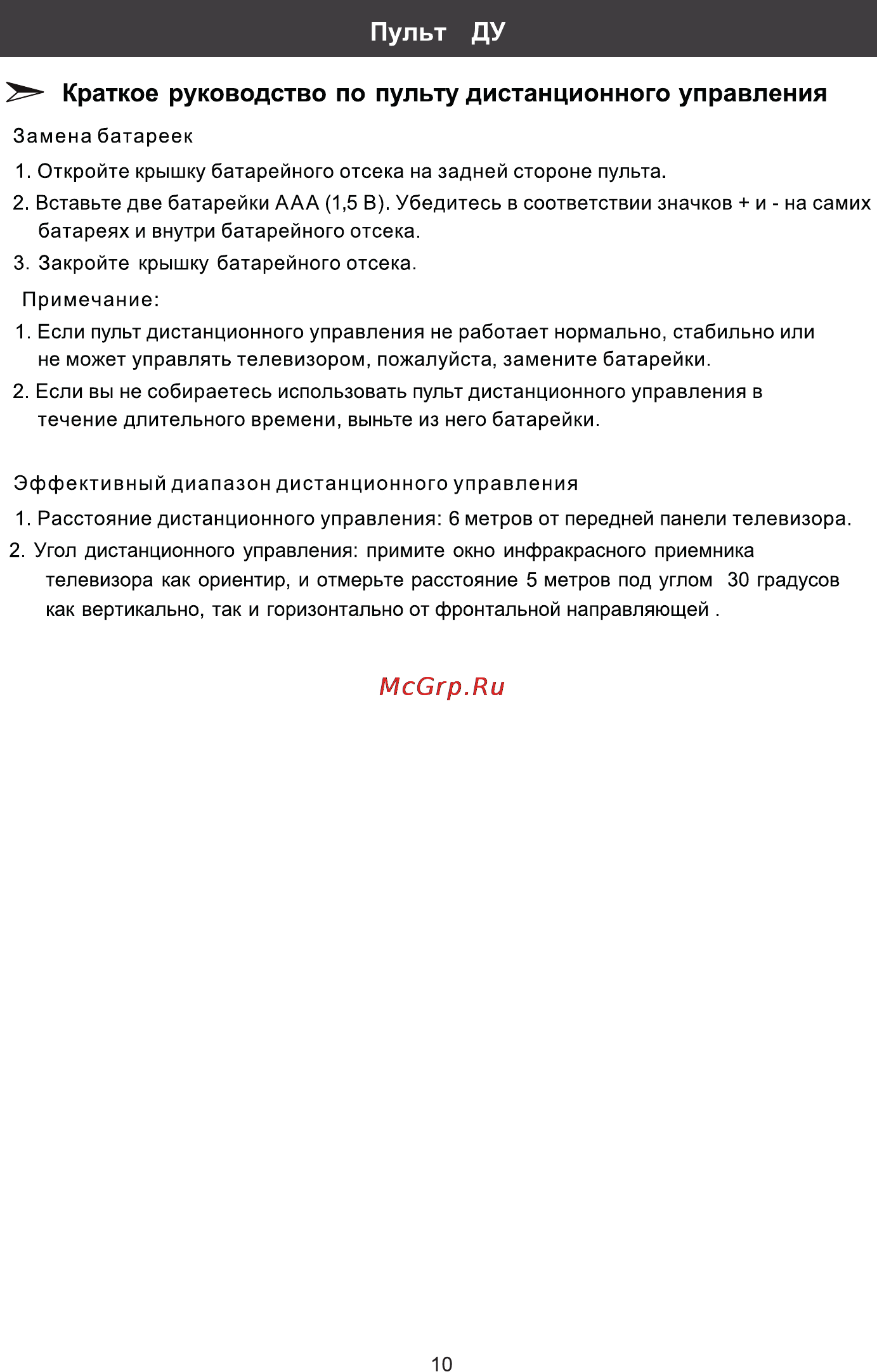 Rolsen RL-32L1003 [12/26] Пульт ду