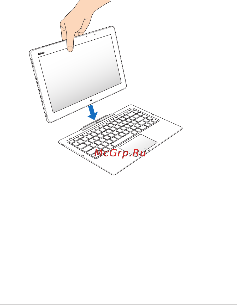 Asus T300LA -C4007H [28/120] Подключите сенсорный экран к док станции