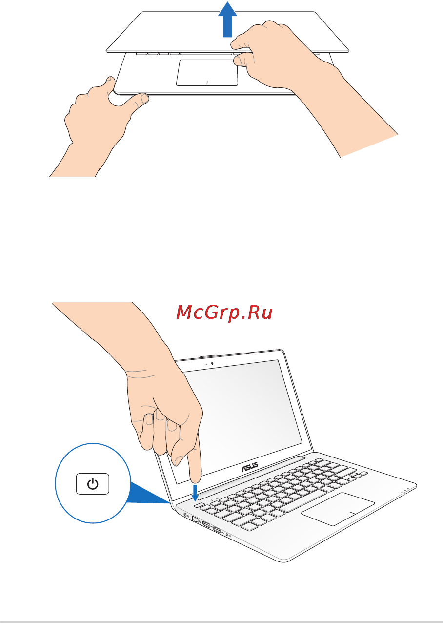 Asus S301LP-C1047H [26/124] Откройте крышку