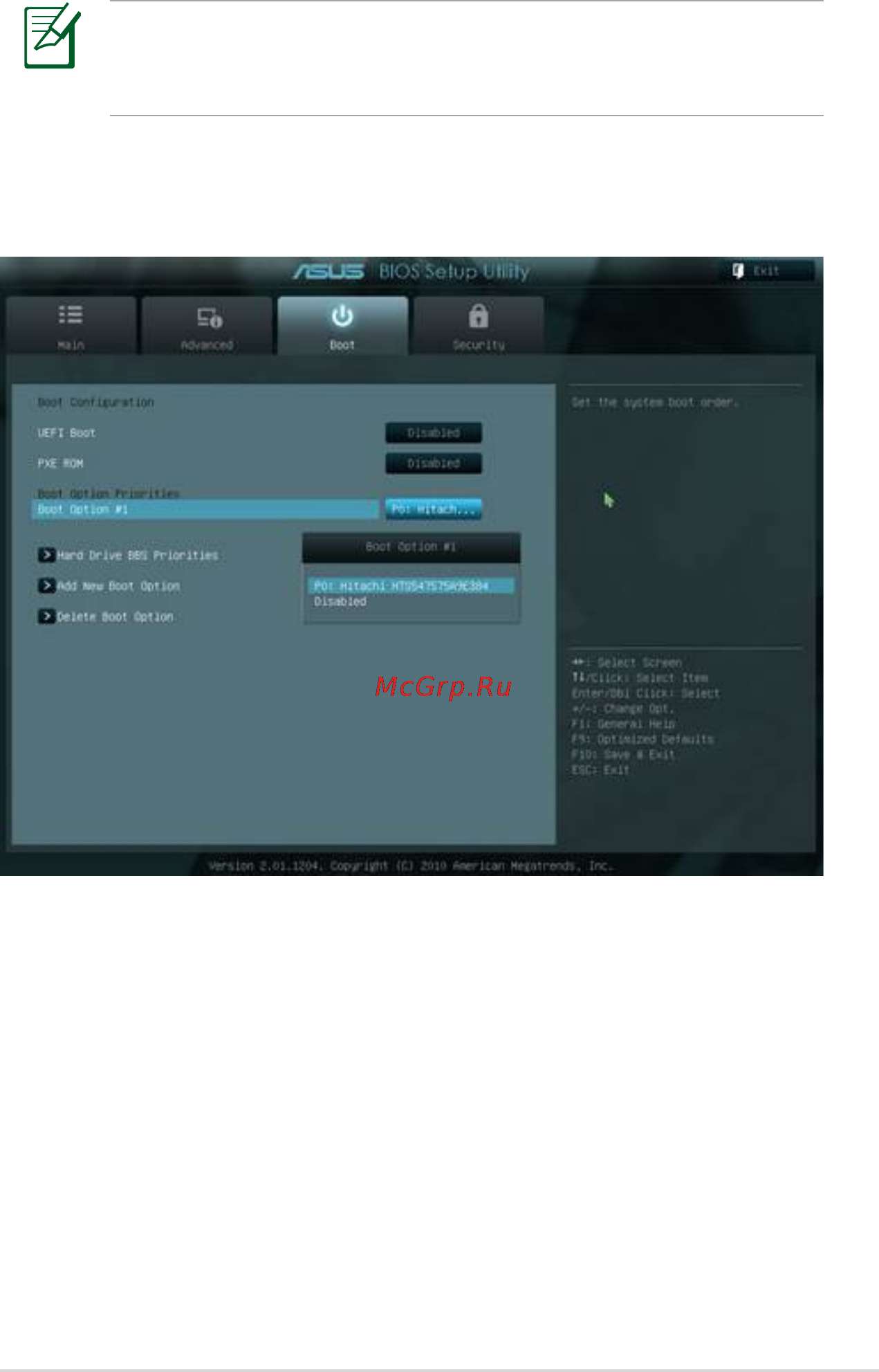 Asus B53V-SO090P [83/120] Параметры bios
