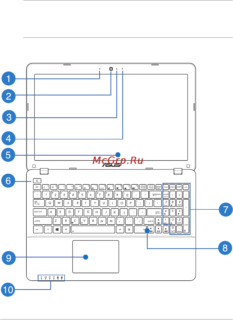 Asus X550VC-XO007H [14/129] Вид сверху
