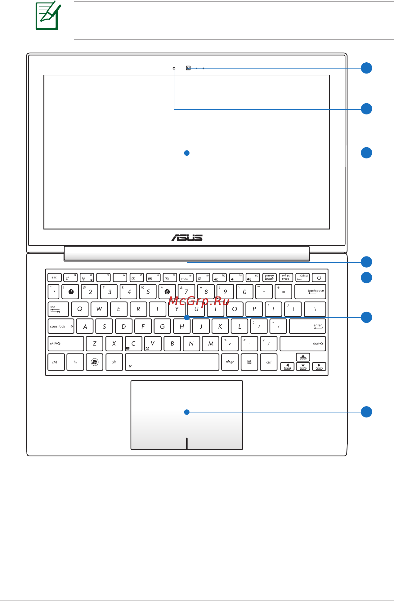Asus UX32VD-R3036H [14/98] Клавиатура раскладка клавиатуры может отличаться от указанной здесь