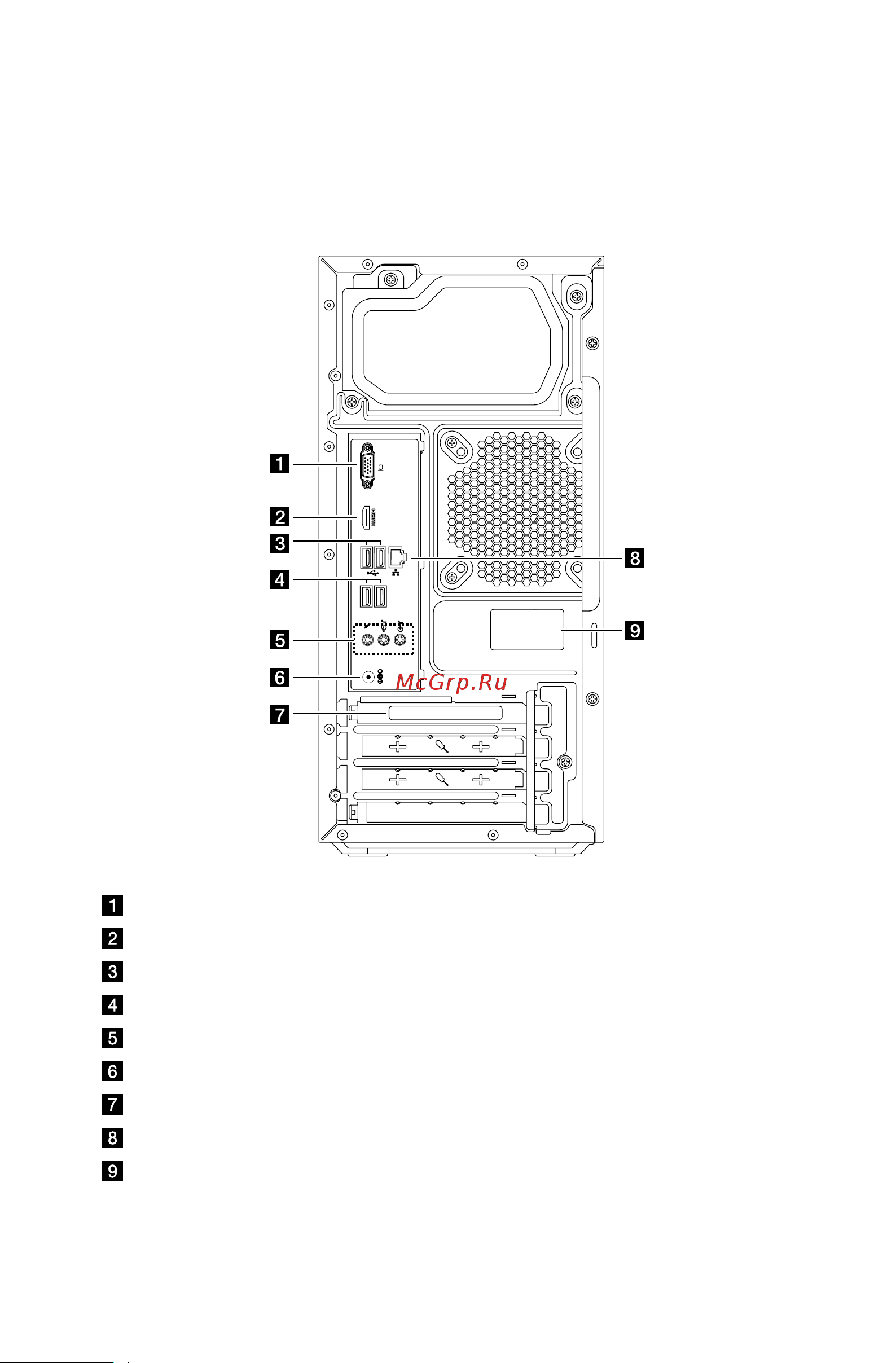 Lenovo IdeaCentre H515 /57324162/ [8/63] Вид корпуса сзади