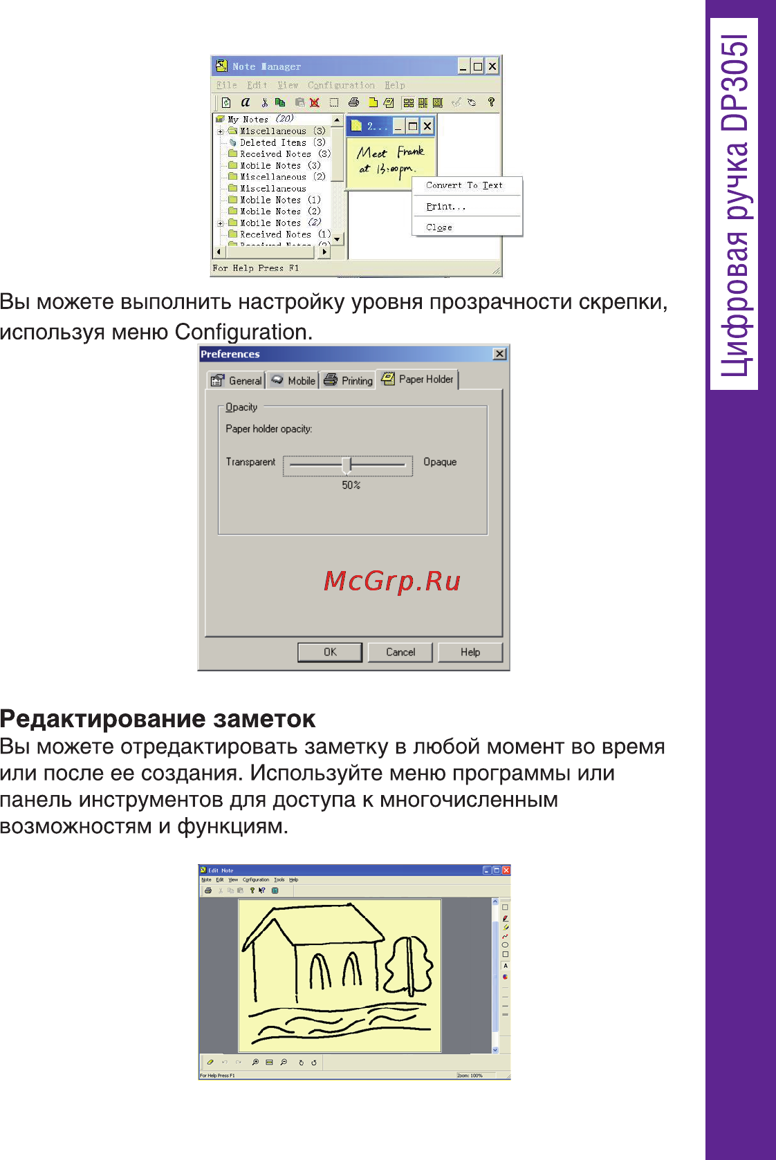 Ritmix DP-305I [41/66] Цифровая ручка 0р3051