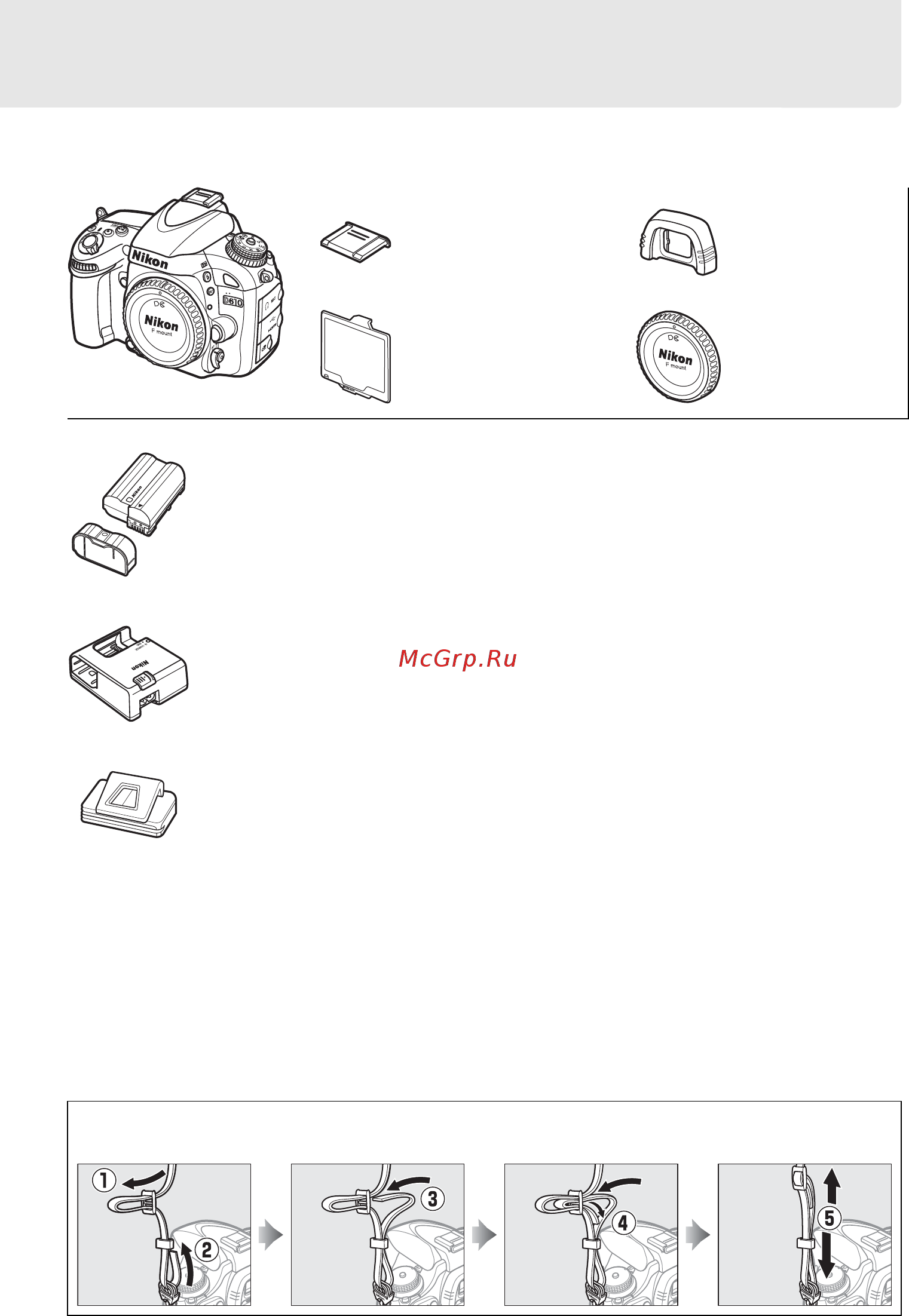Nikon D610 + 24-85mm Kit [26/372] Содержание упаковки