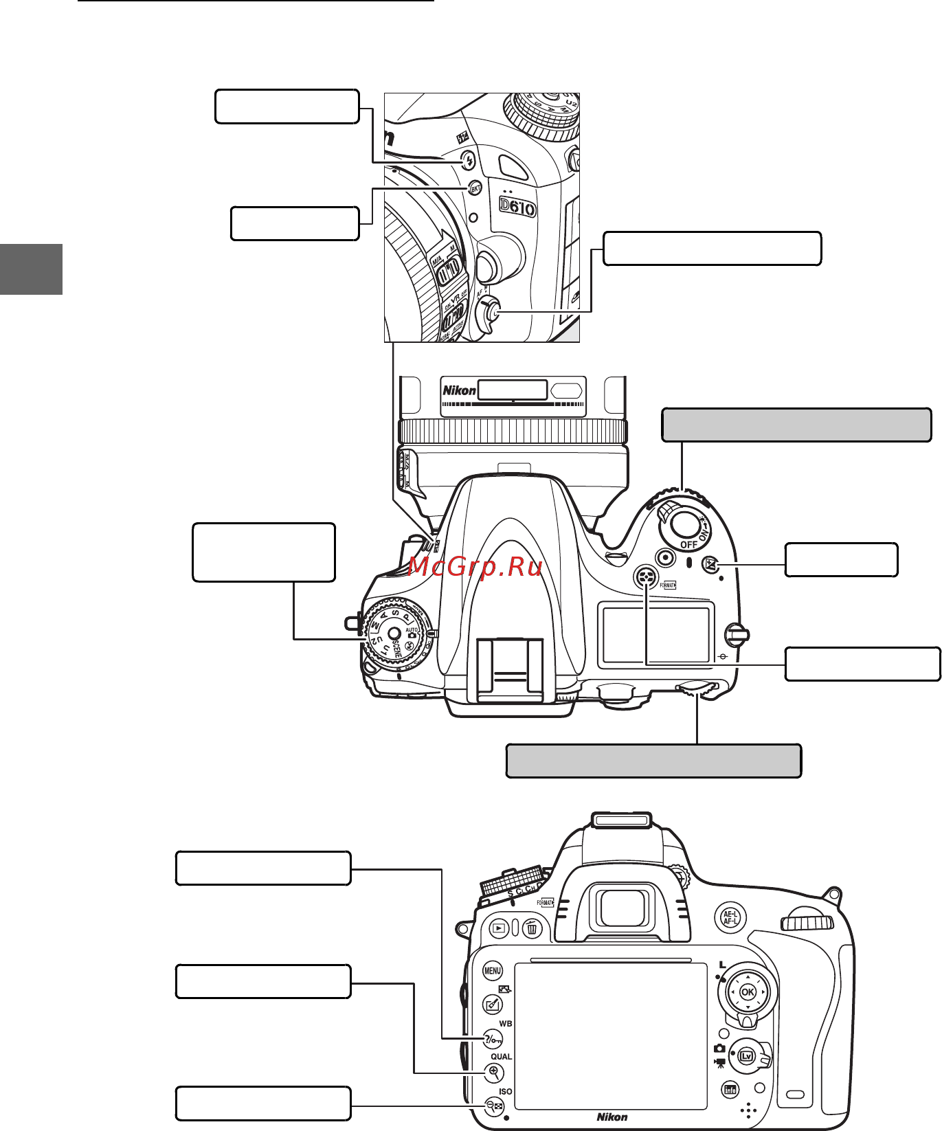 Nikon D610 + 24-85mm Kit Black [38/372] Диски управления