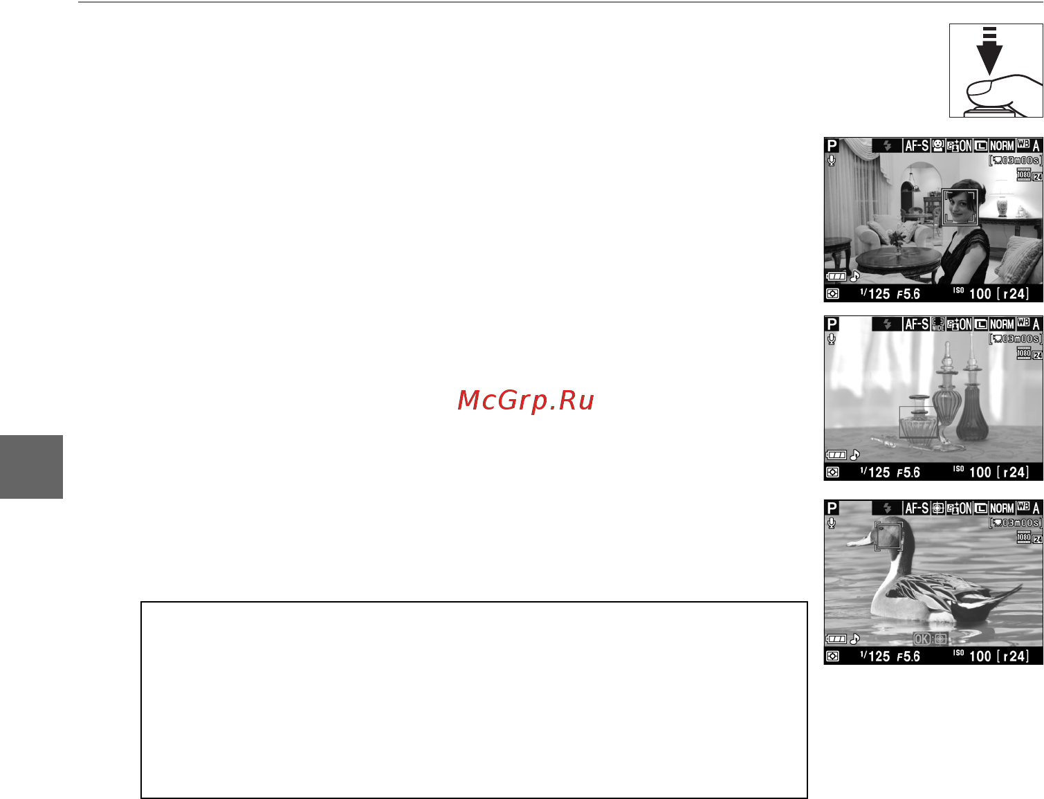 Nikon D3100 Kit 18-140 VR [56/224] Выполните фокусировку