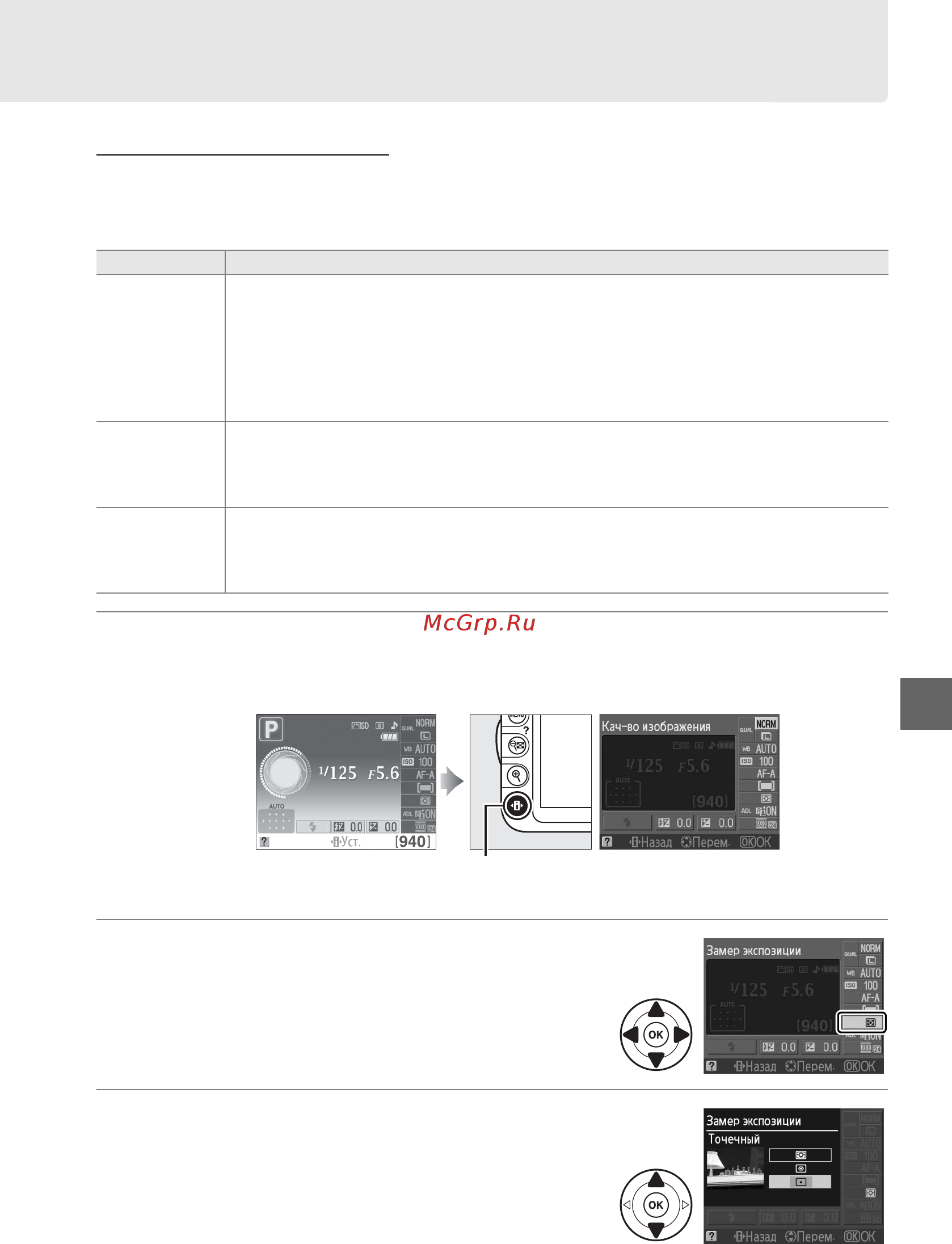 Nikon D3100 Kit 18-140 VR [95/224] Замер экспозиции