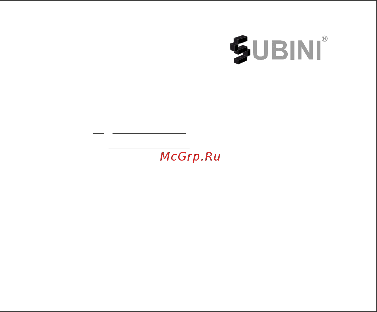 Subini GH7 Инструкция по эксплуатации онлайн [46/47] 92988