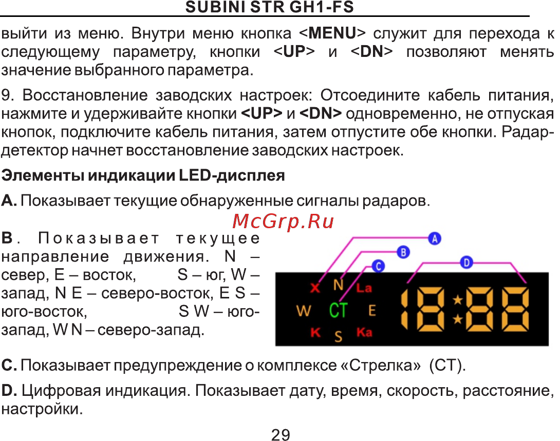 Subini GSTR GH1-FS [30/49] Страница 30