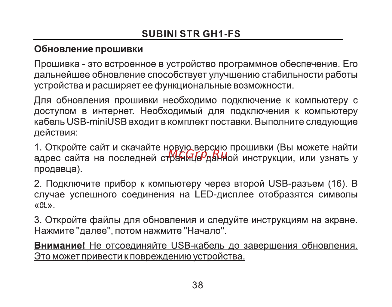 Subini GSTR GH1-FS [39/49] Страница 39