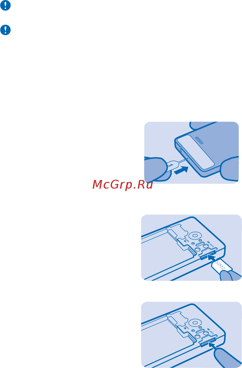 Nokia 515 Dual Sim Black [8/38] Вставьте вторую sim карту