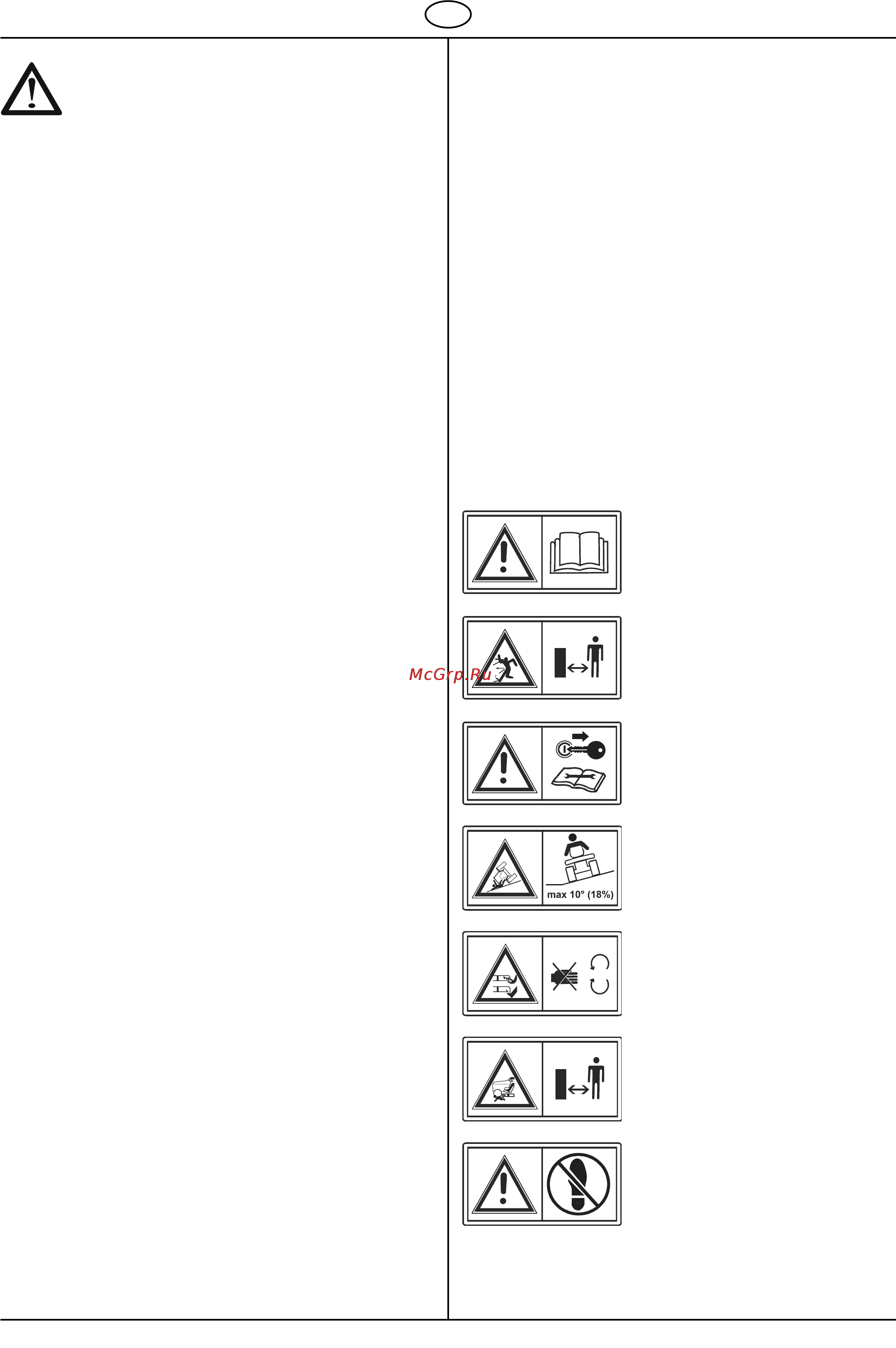 Al-Ko T 853-A S Comfort [8/72] Bedeutung der symbole auf dem gerät