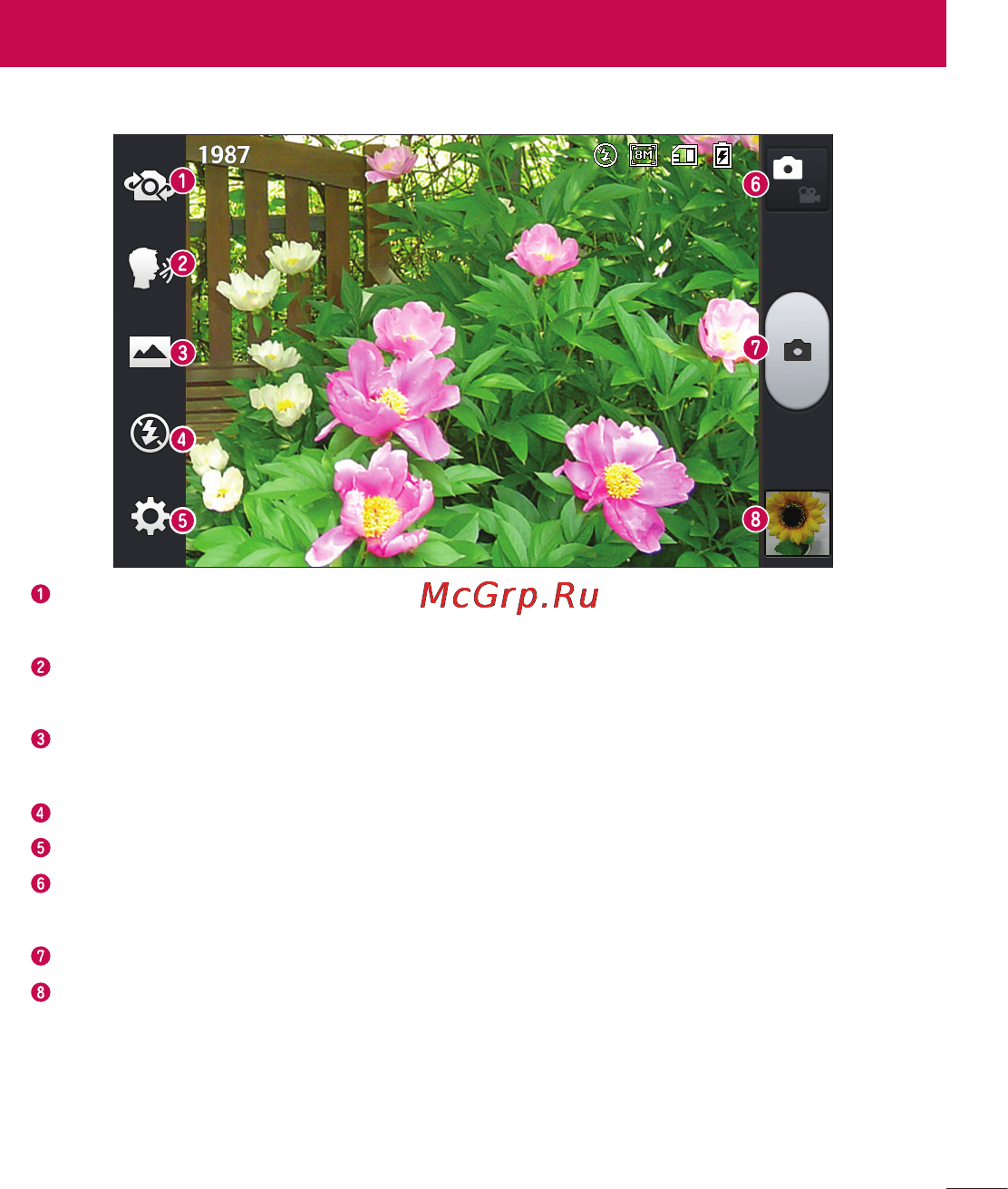 LG Optimus L7 II Dual P715 Red [153/233] Камера