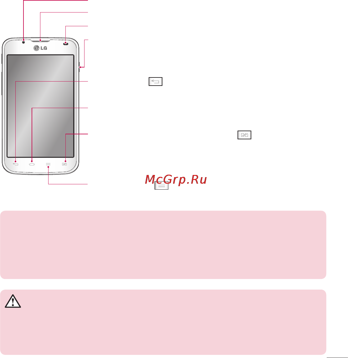 LG Optimus L7 II Dual P715 Red [203/233] Құрылғының құрамдас бөліктері