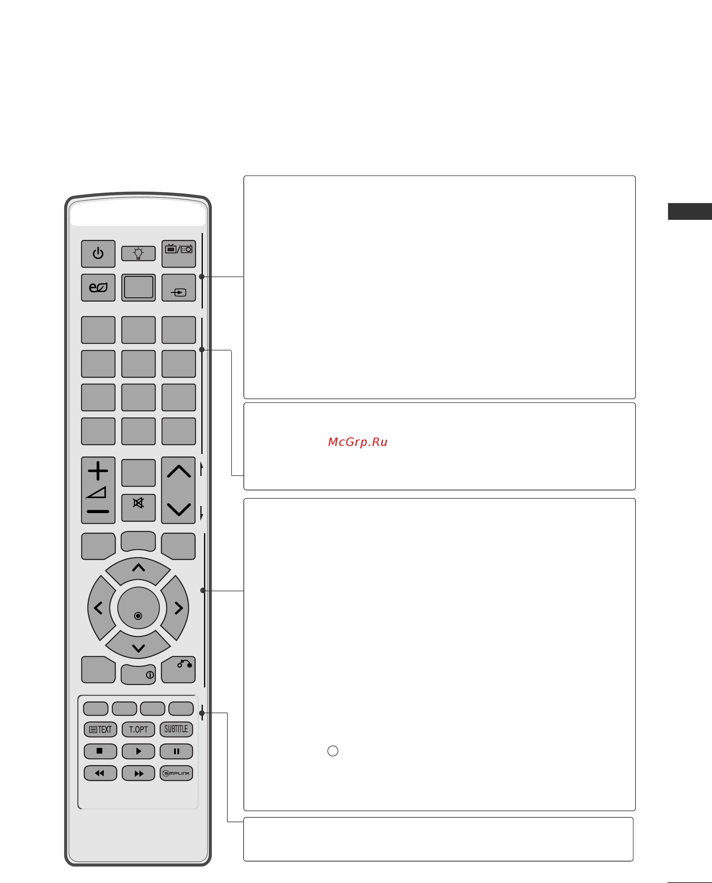 LG 47 SL9000 [19/140] Функции клавиш пульта дистанционного управления