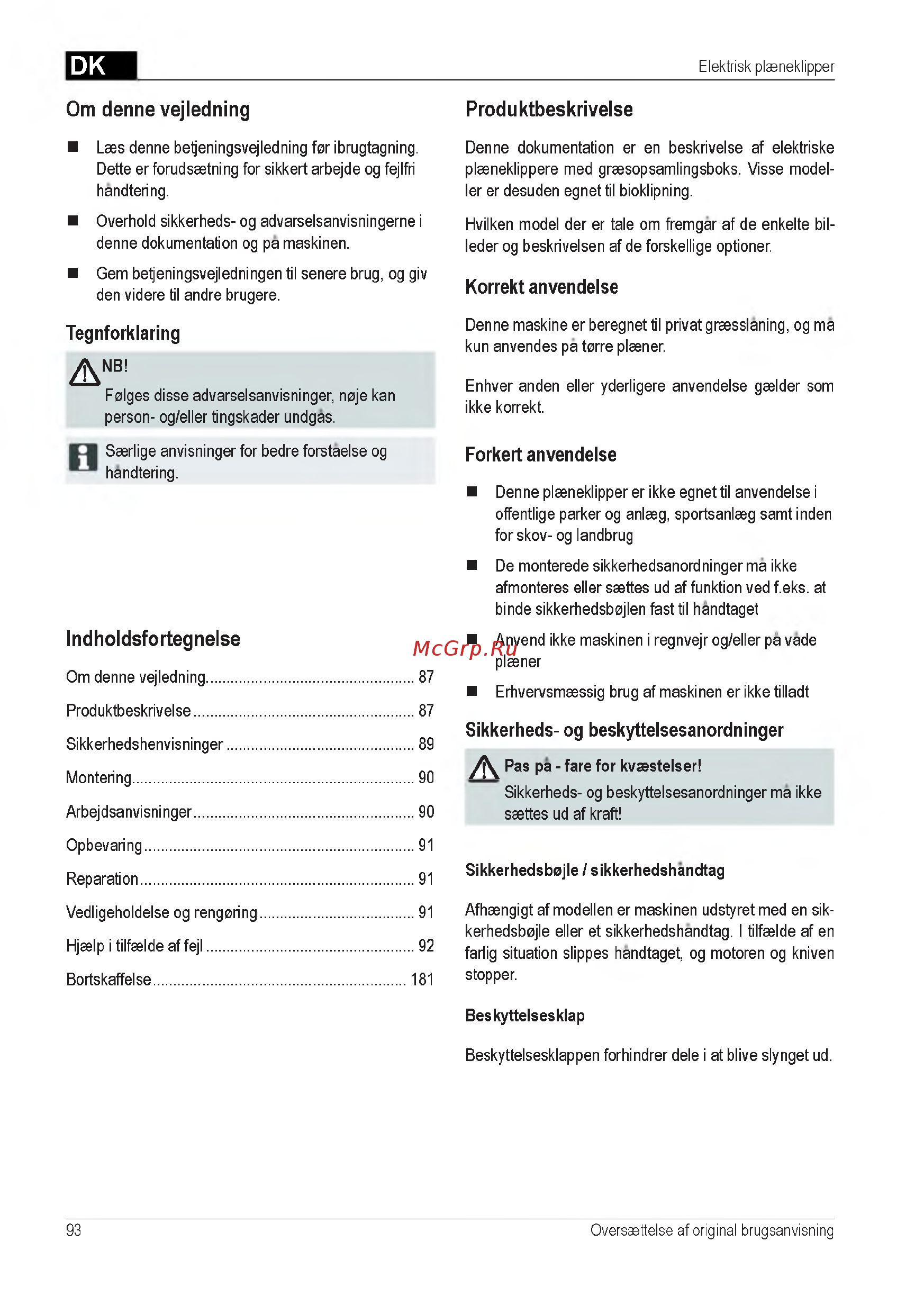 Al-Ko 112805 Classic 3.22 SE [93/212] Produktbeskrivelse