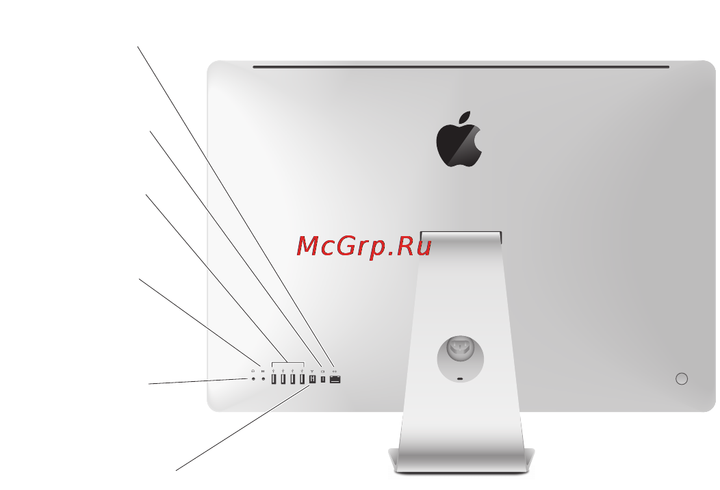 Apple iMac 27 i7 3.5/32GB/GTX780M/3TBFusion (Z0PG009LB) [22/80] Порты компьютера imac