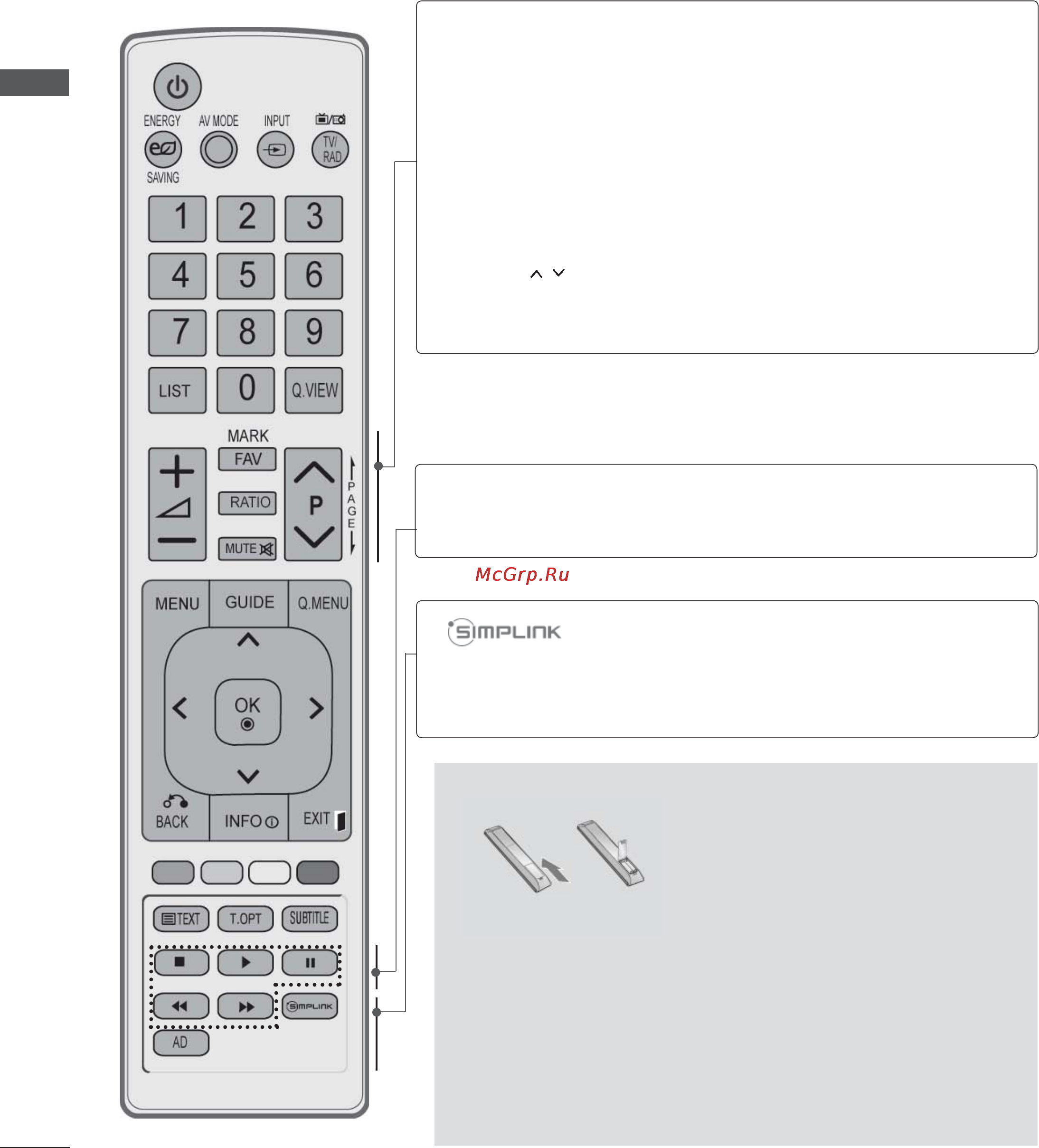 LG 60LD550 [36/206] Подготовка к использованию