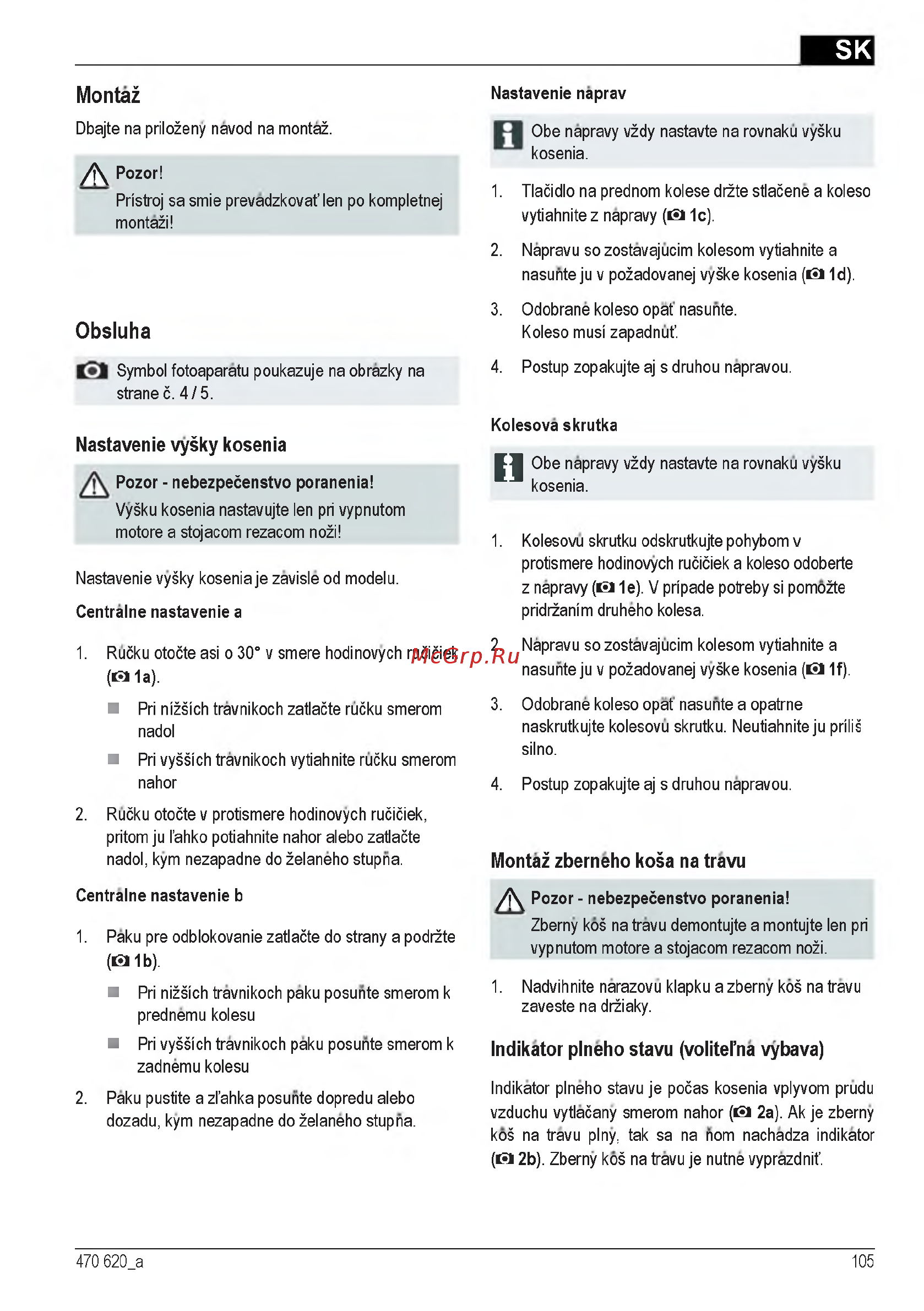 Al-Ko Comfort 40 E [105/232] Montaž