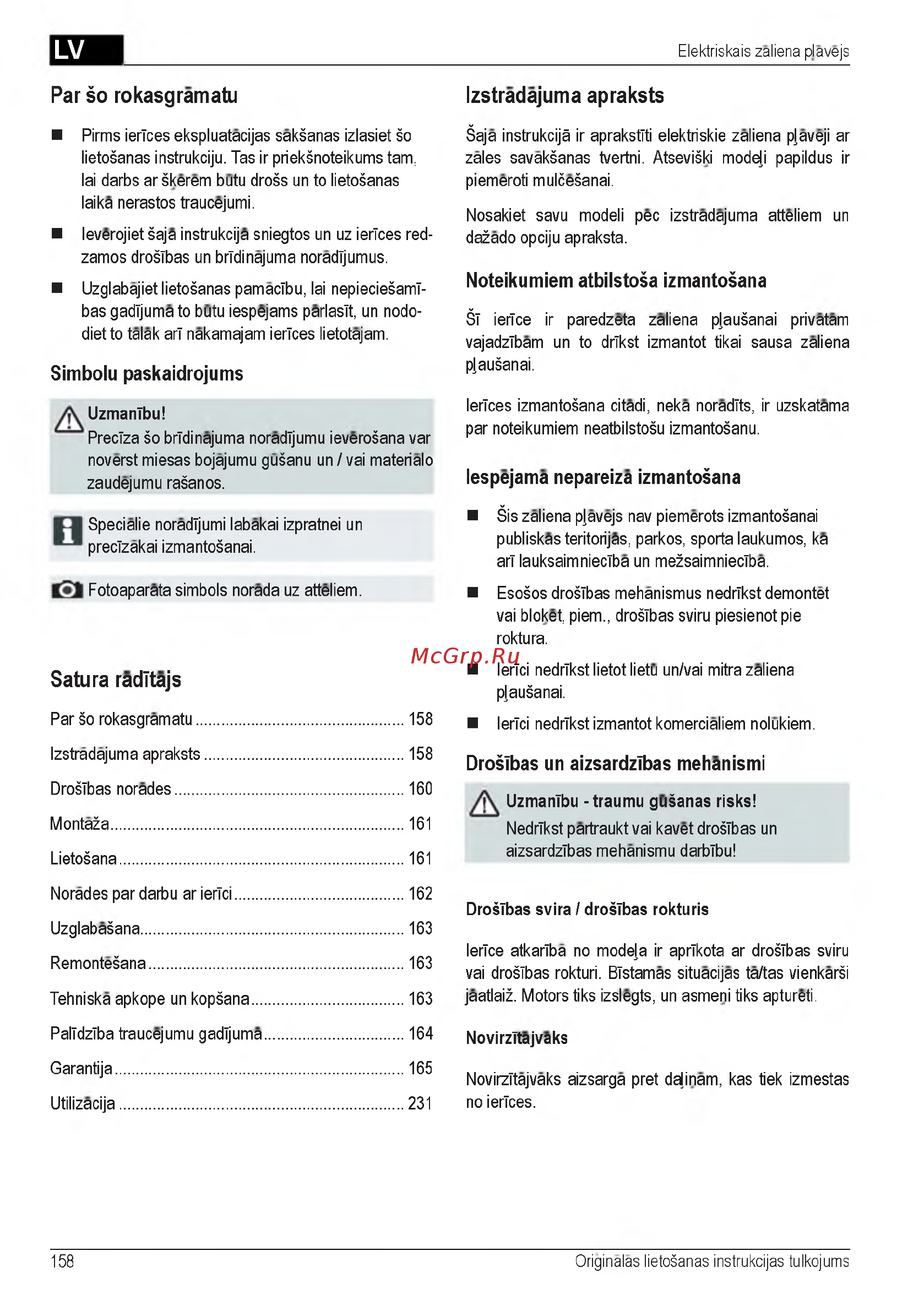 Al-Ko 40 E 112858 [158/232] Izstradajuma apraksts