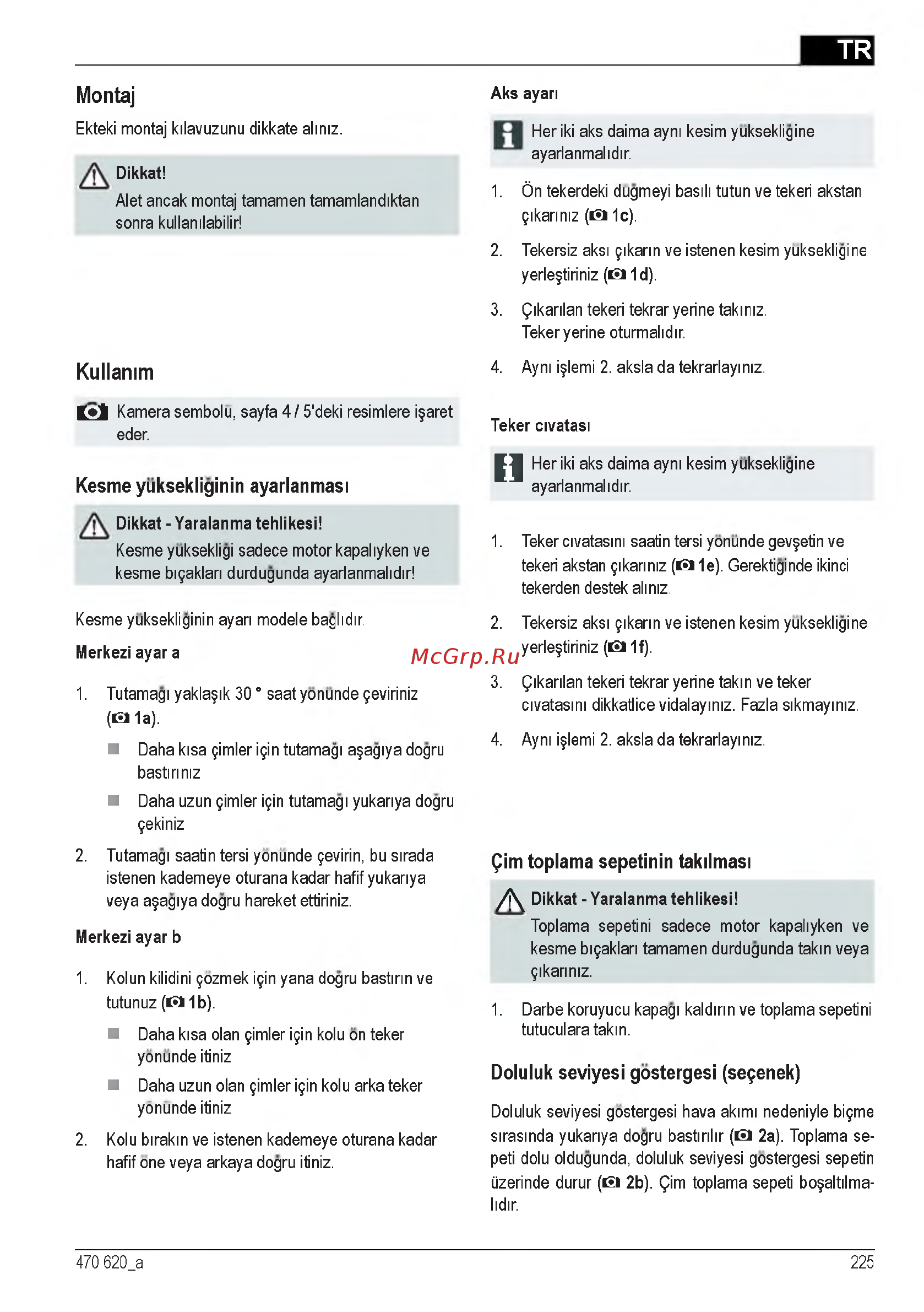 Al-Ko 40 E 112858 [225/232] Kullanim