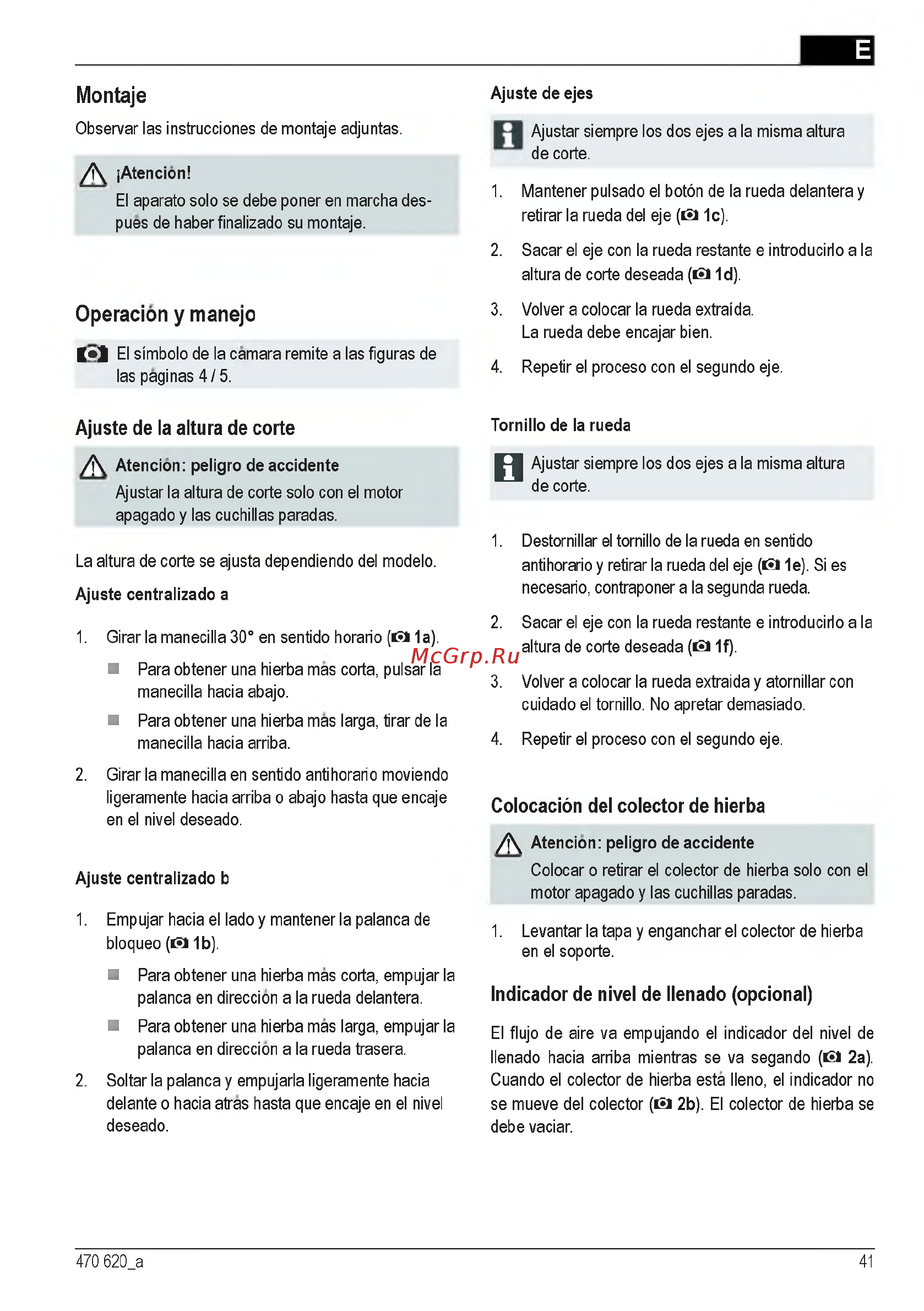 Al-Ko 40 E 112858 [41/232] Montaje
