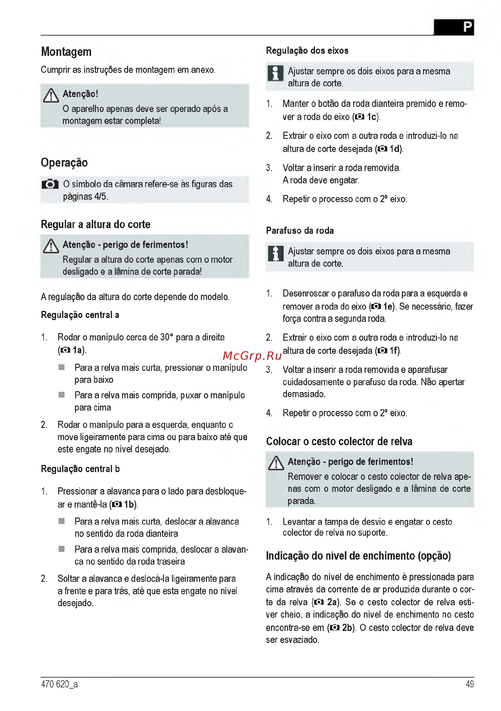 Al-Ko 40 E 112858 [49/232] Montagem