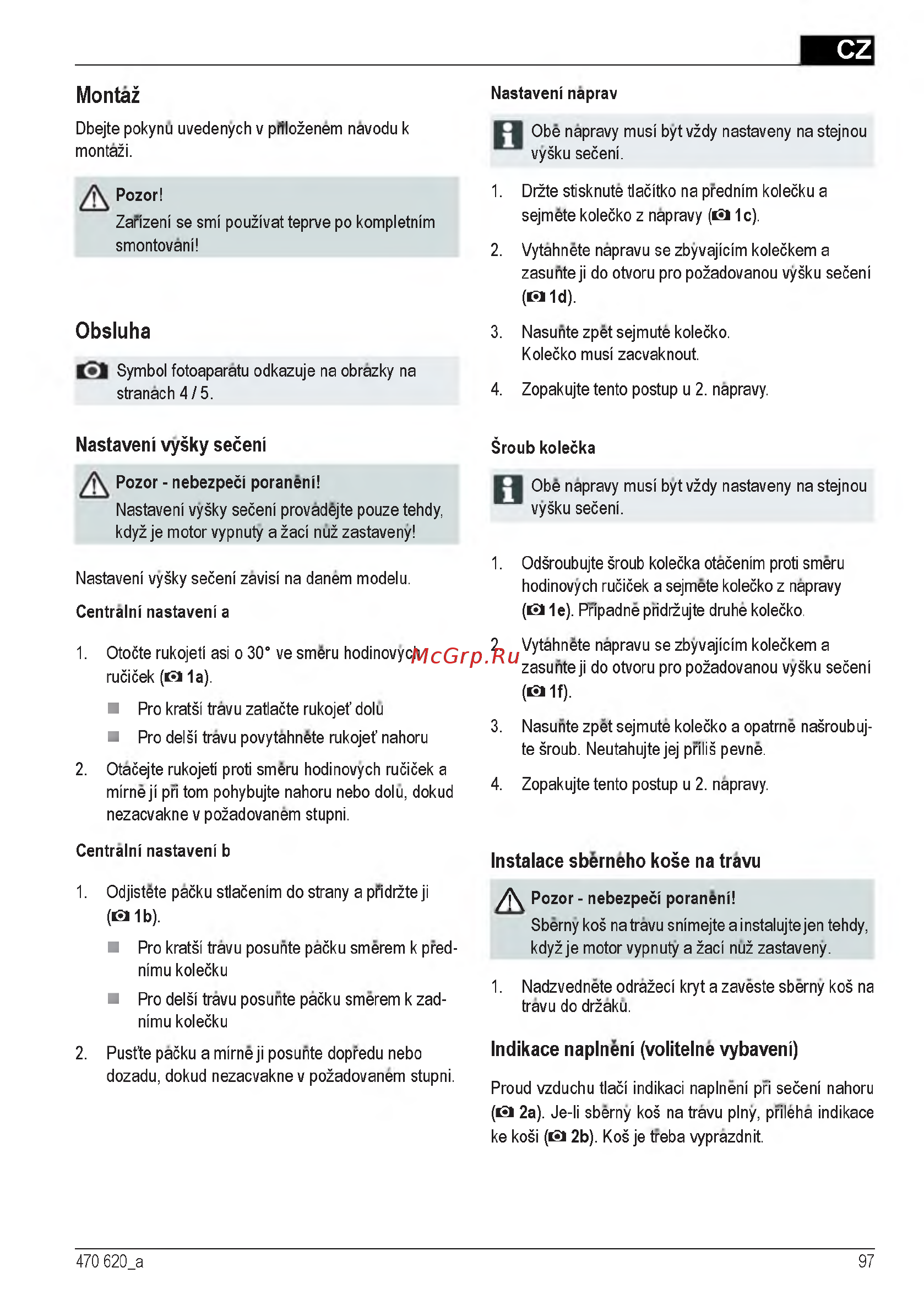 Al-Ko Comfort 40 E [97/232] Montaž