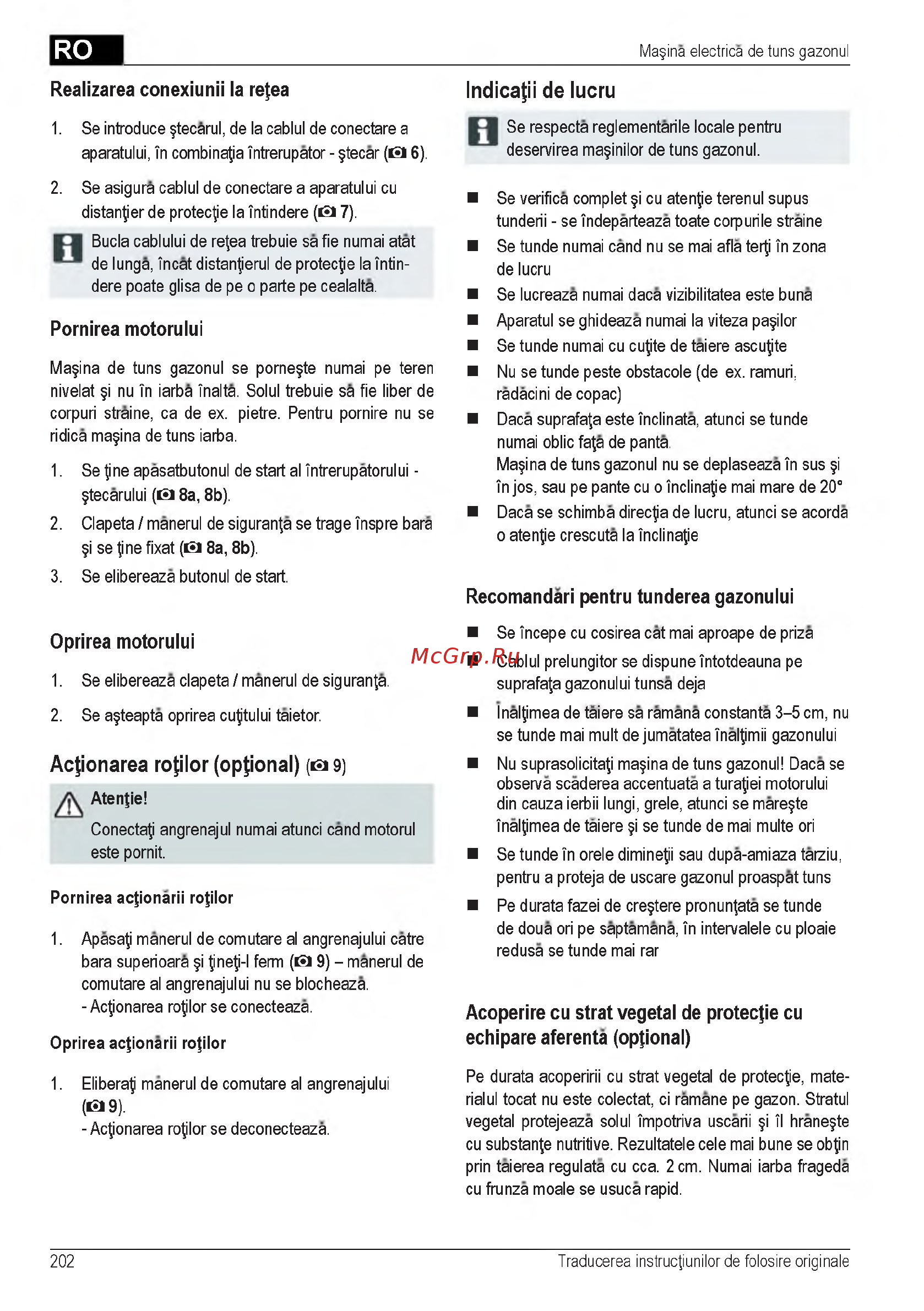 Al-Ko 121370 Classic 4.6 E [202/260] Acoperire cu strat vegetal de protecfie cu echipare aferenta op ional