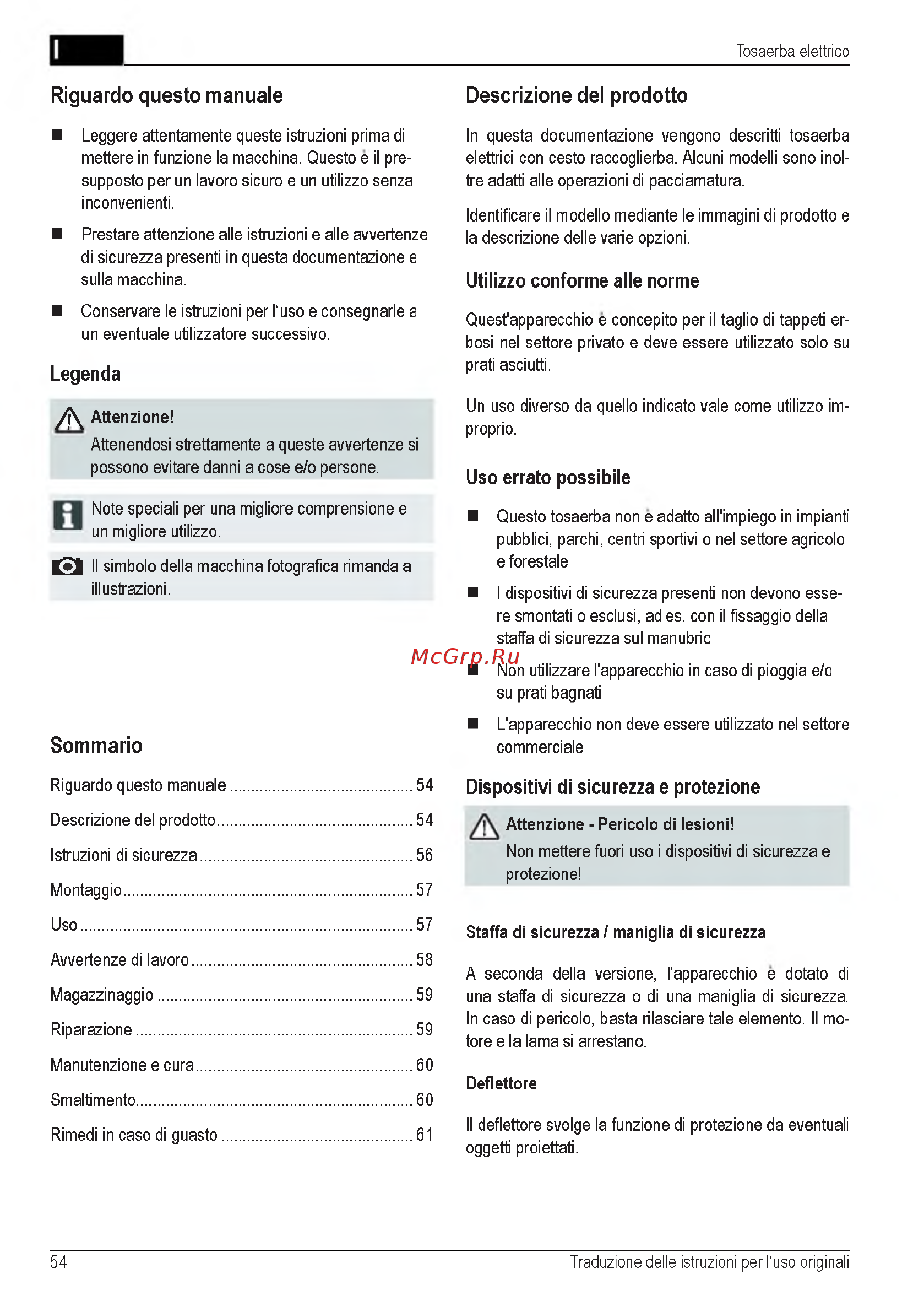 Al-Ko Powerline 4700 E [54/260] Descrizione del prodotto