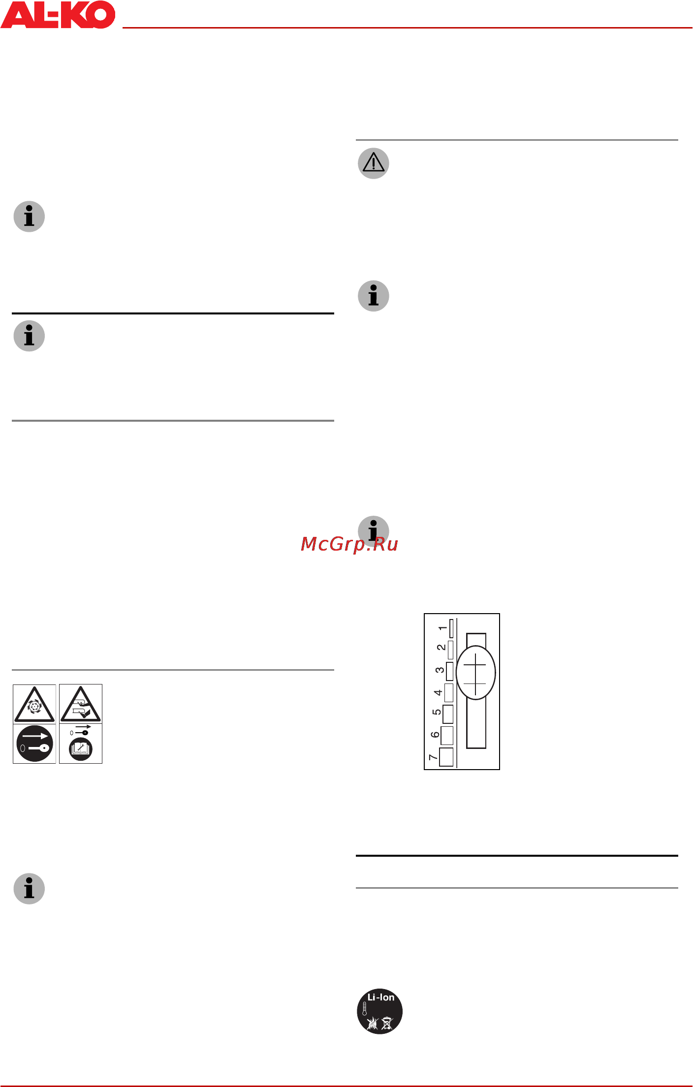 Al-Ko Powerline 3600 Li [36/96] Mise en service