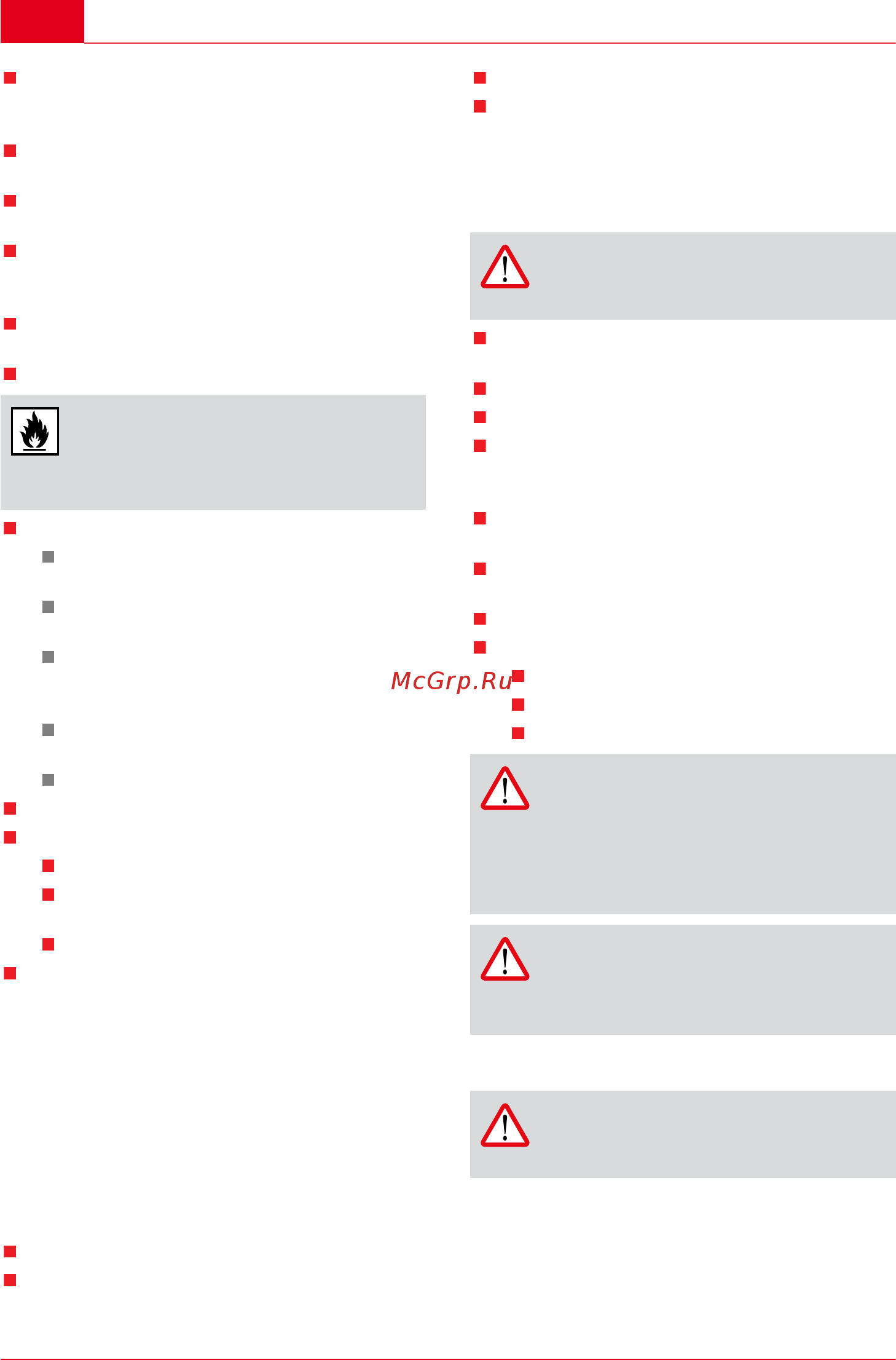 Al-Ko BM 5001-R II [32/96] Instrucciones de seguridad para la barra segadora