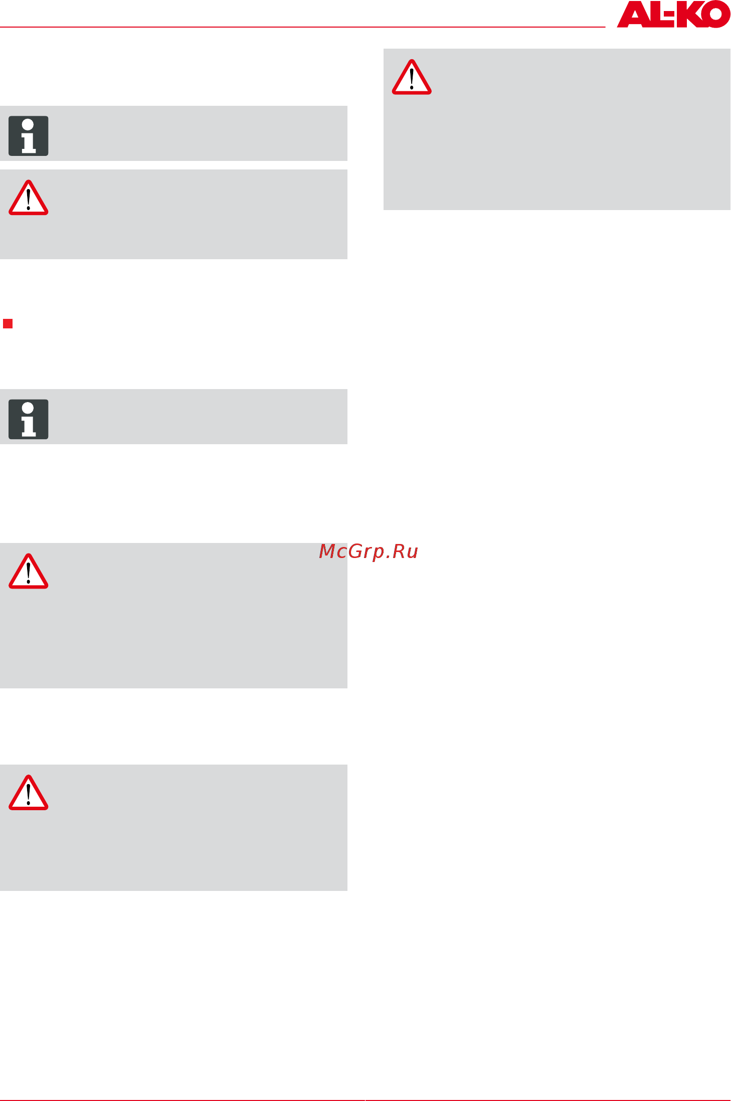 Al-Ko BM 5001-R II [39/96] Messa in funzione
